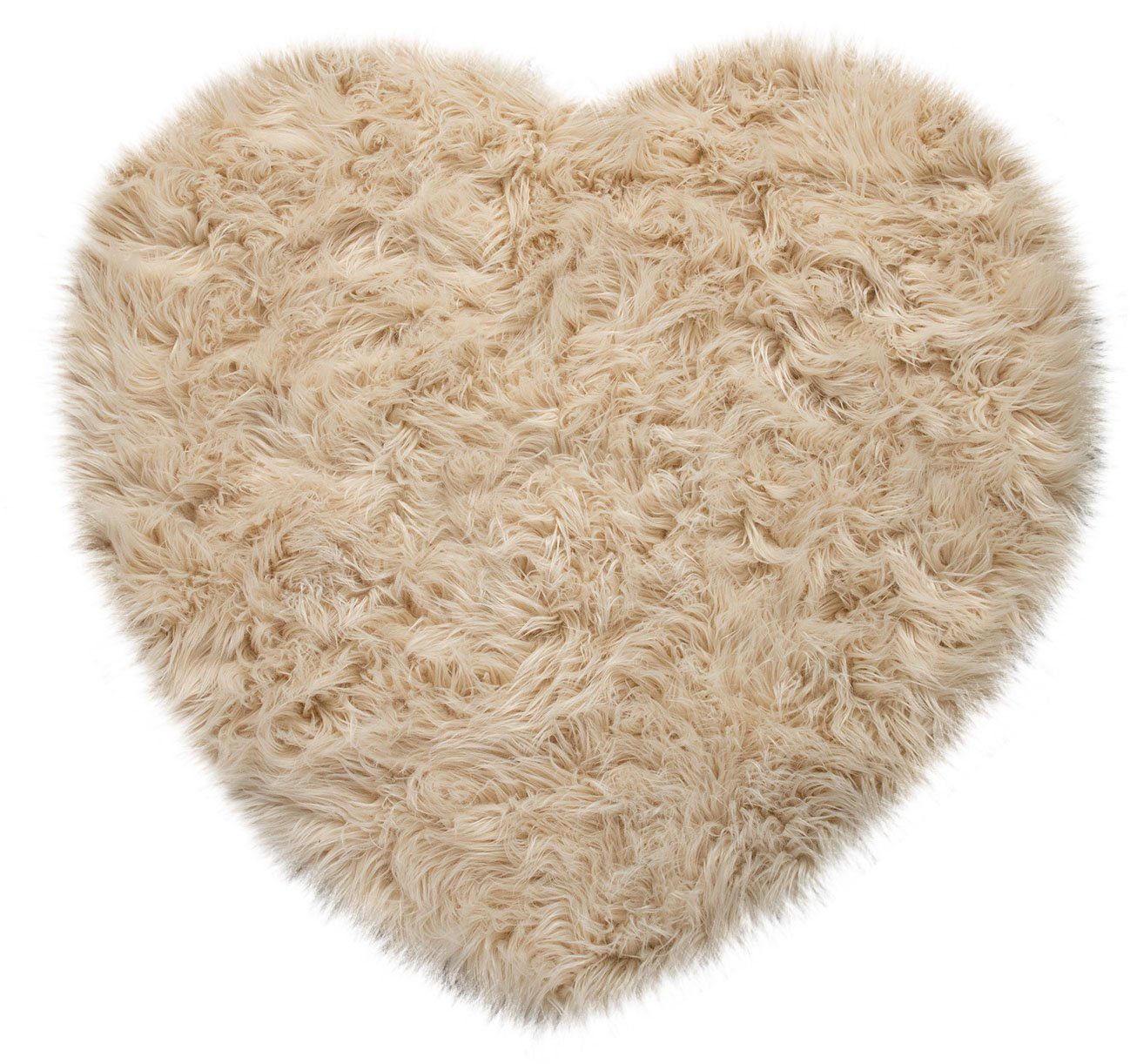 Paco Home Fellteppich Playa 960, herzförmig, Höhe: 64 mm, Kunstfell, Flokat günstig online kaufen