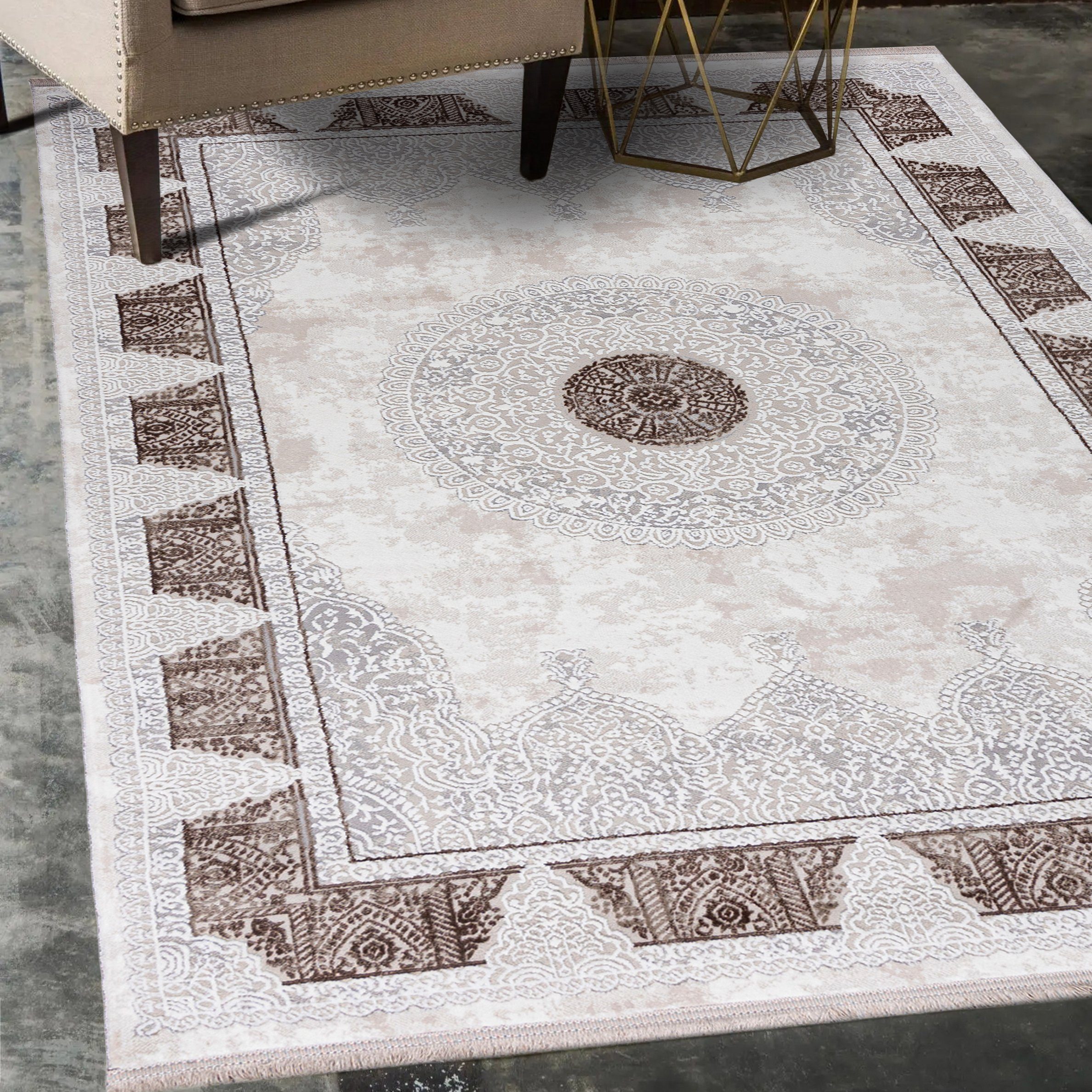 Mazovia Orientteppich Orientalisch Teppich mit Fransen, günstig online kaufen