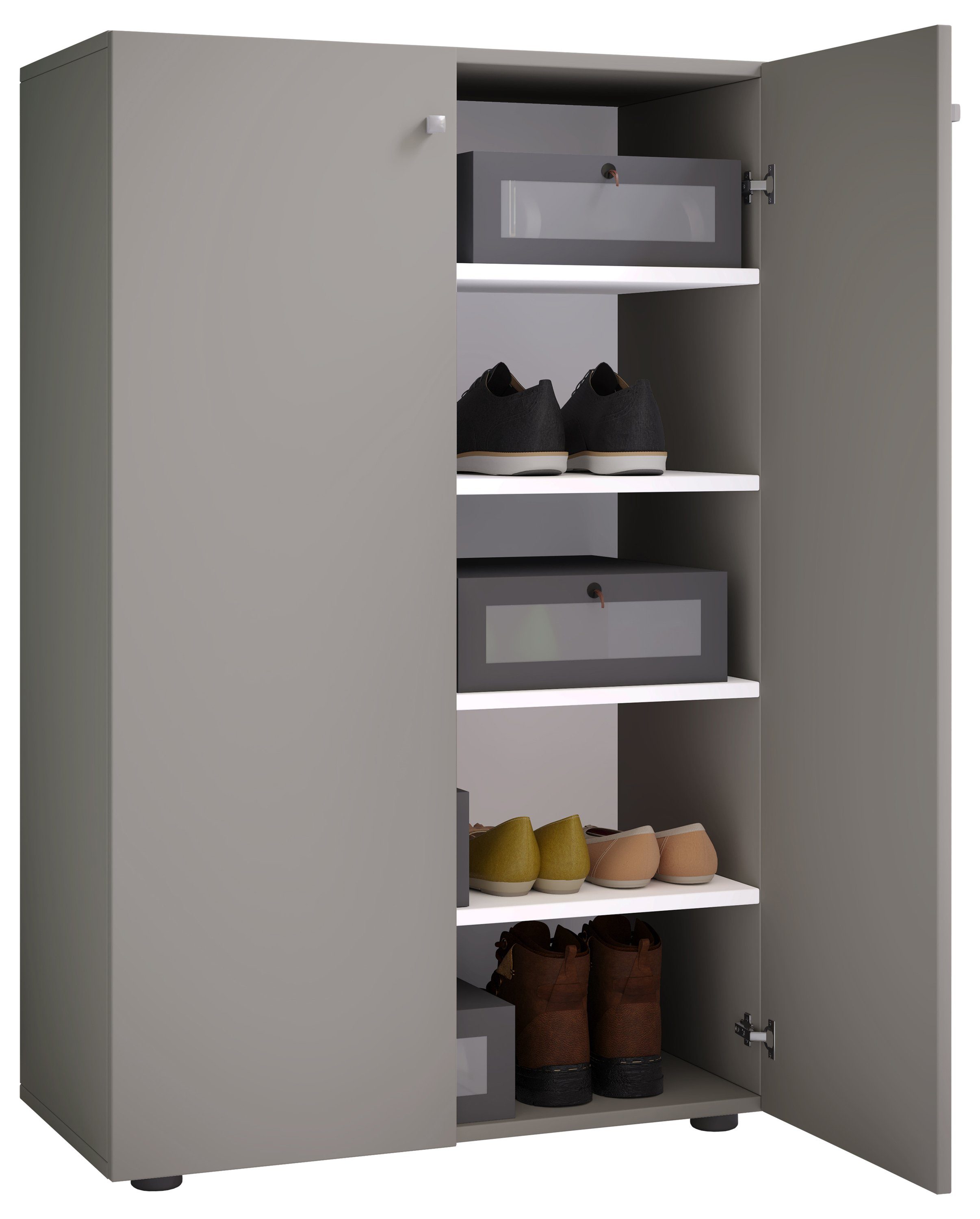 VCM Schuhschrank Schuhkommode Lona H. 110 x B. 70 x T. 39 cm