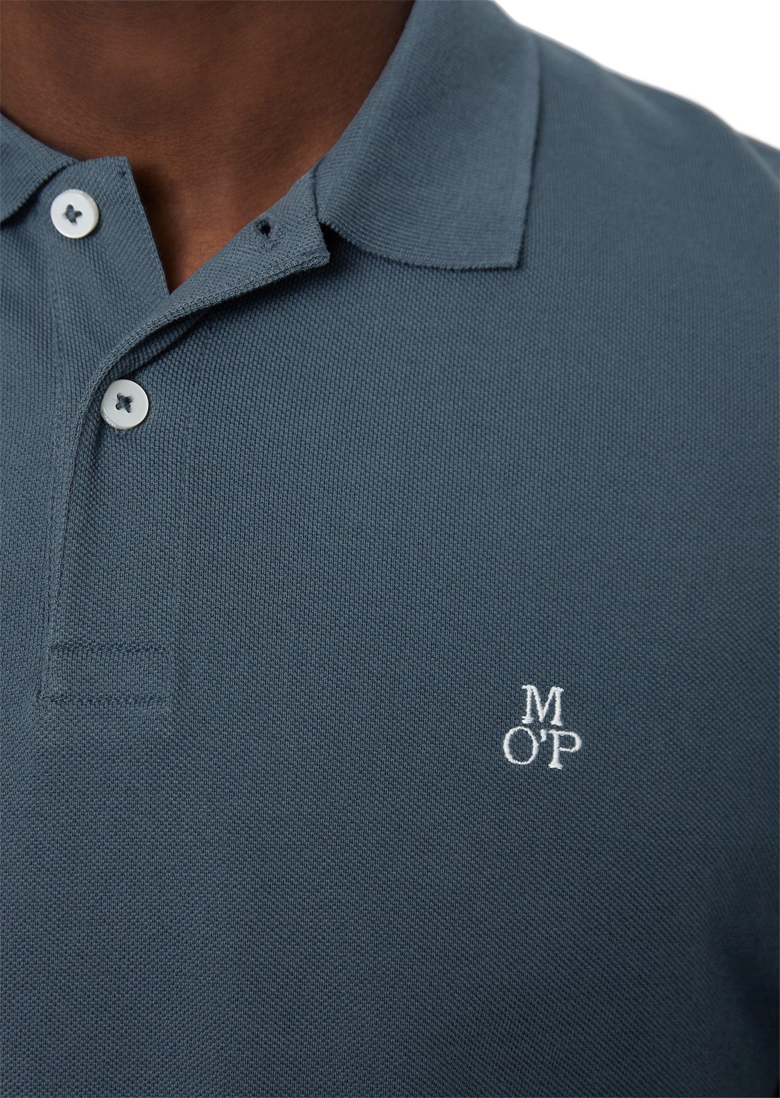 Poloshirt aus reiner Marc Bio-Baumwolle blau O'Polo