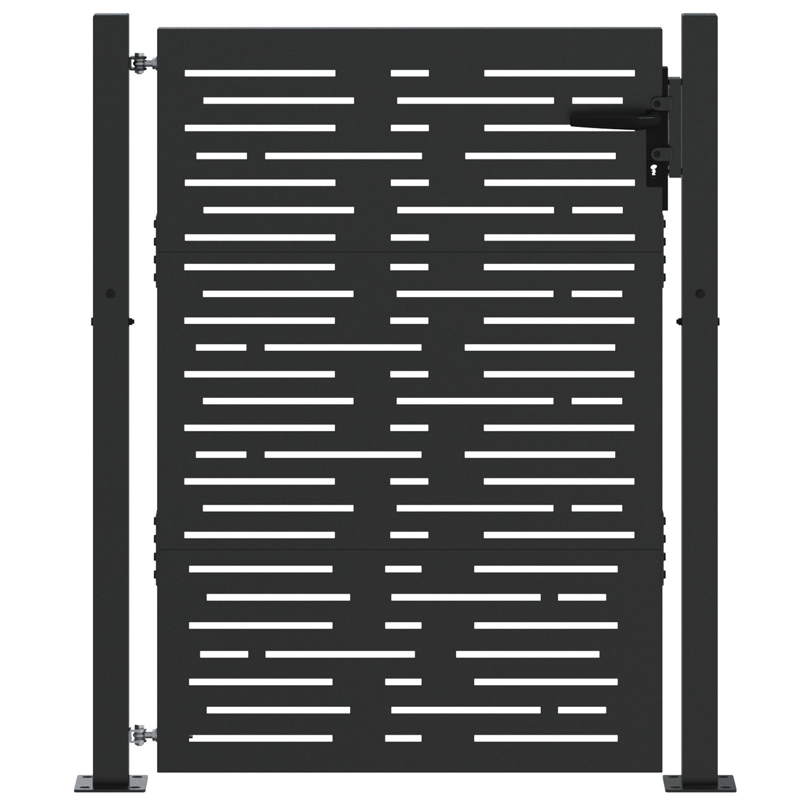 vidaXL Gartentor Gartentor Schwarz 105 x günstig online kaufen