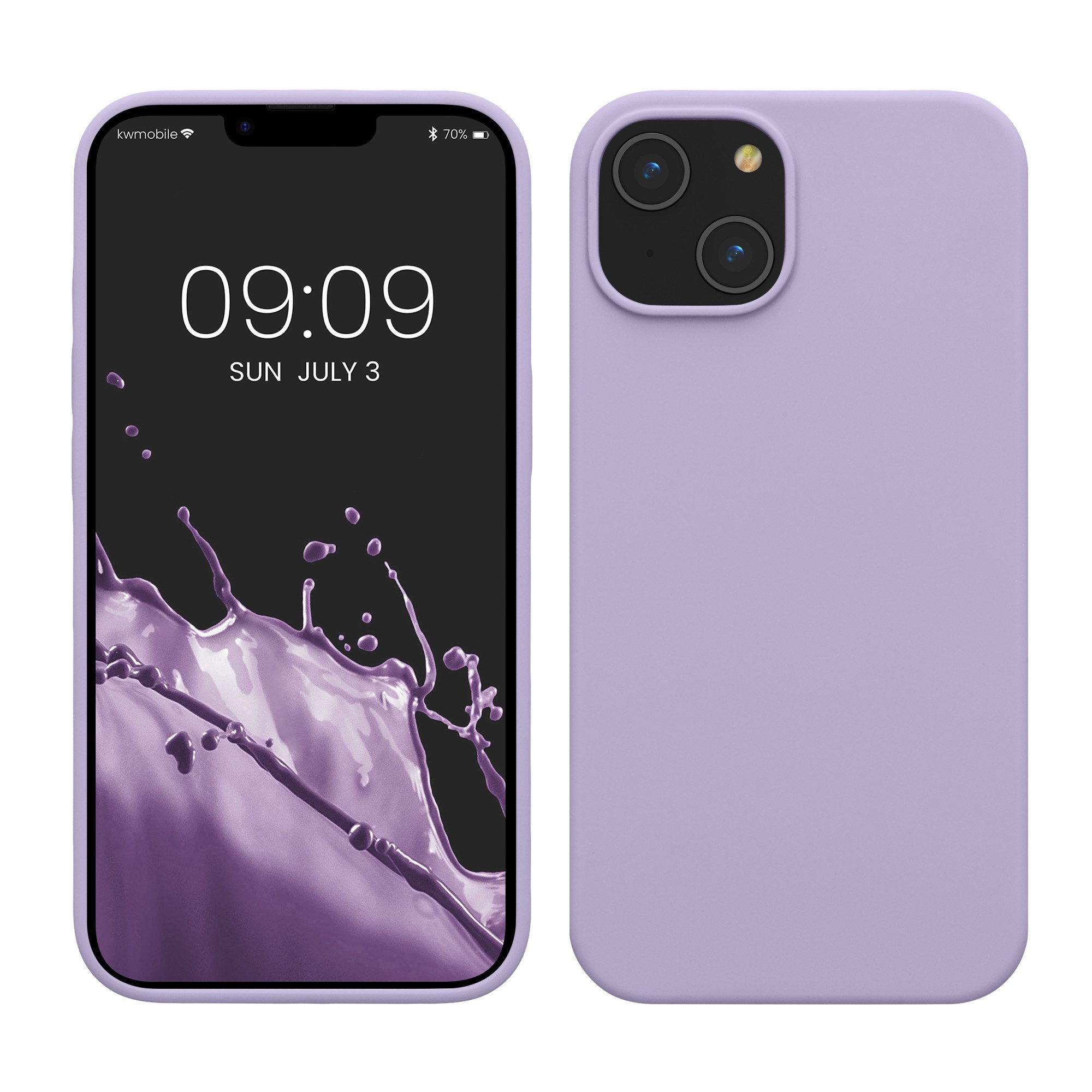kwmobile Handyhülle Hülle für Apple iPhone 14, Hülle Silikon gummiert - Handyhülle - Handy Case Cover