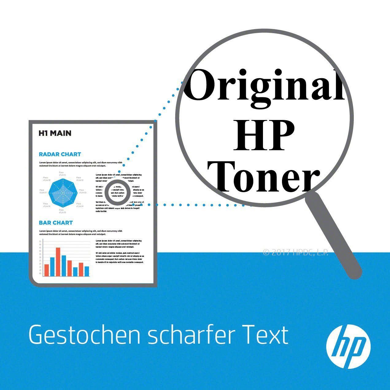 HP HP original Toner 117A schwarz Tintenpatrone (Packung, 1-tlg., original LaserJet Toner Kartusche 117 schwarz)