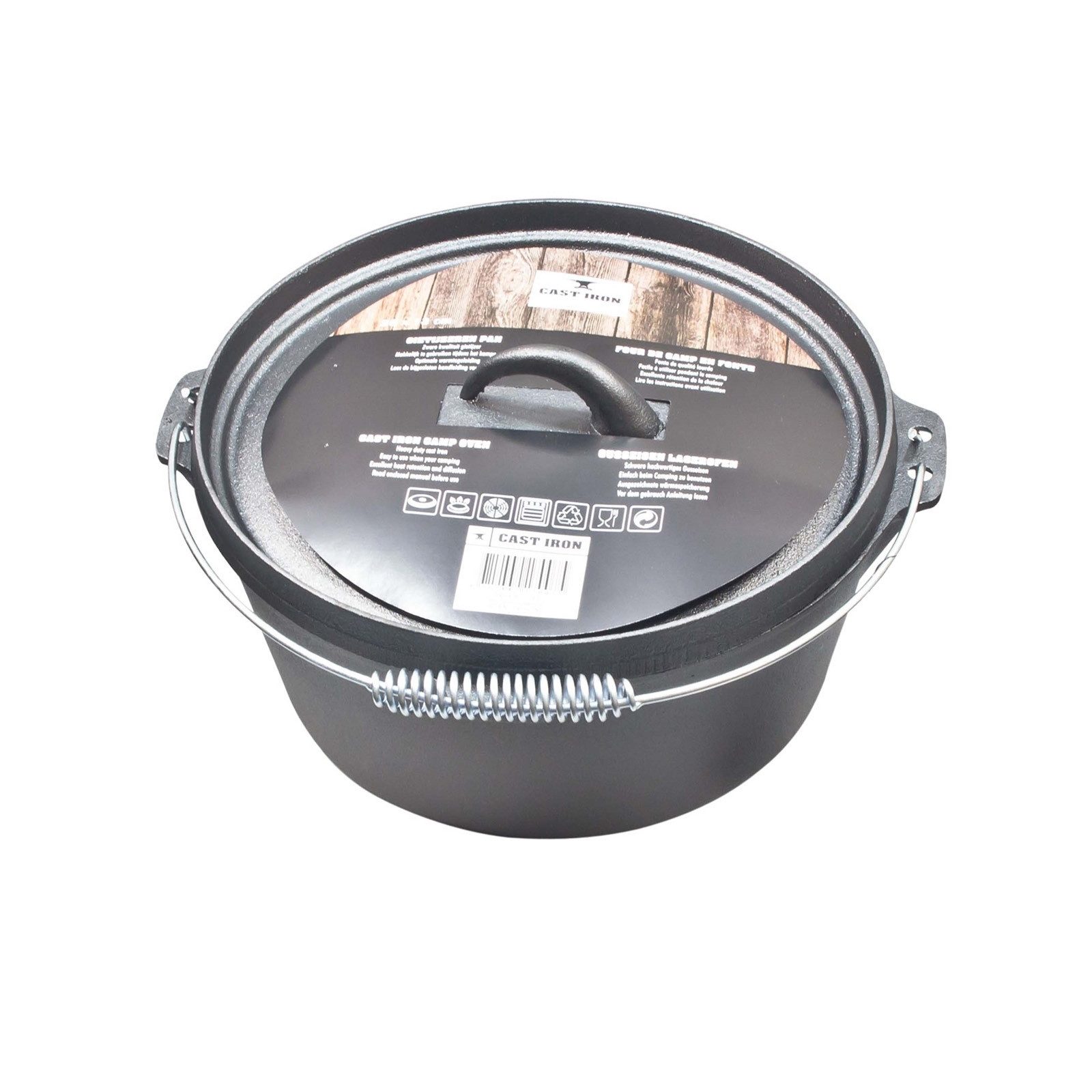 Kochtopf Gusseisentopf Ø 28 cm mit Deckel