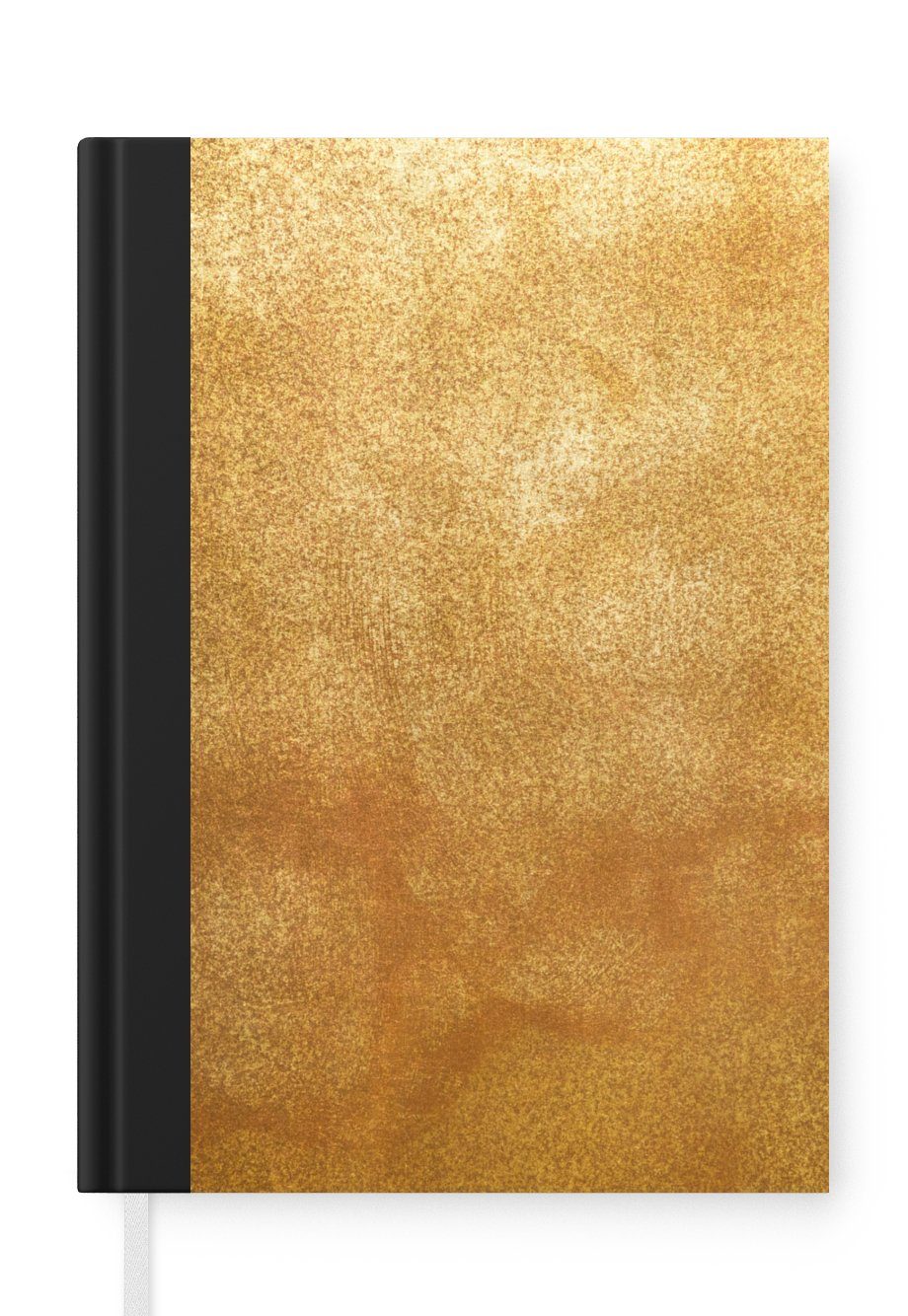 MuchoWow Notizbuch Eisen - Rost - Gold - Metall - Luxus, Journal, Merkzettel, Tagebuch, Notizheft, A5, 98 Seiten, Haushaltsbuch | Notizbücher