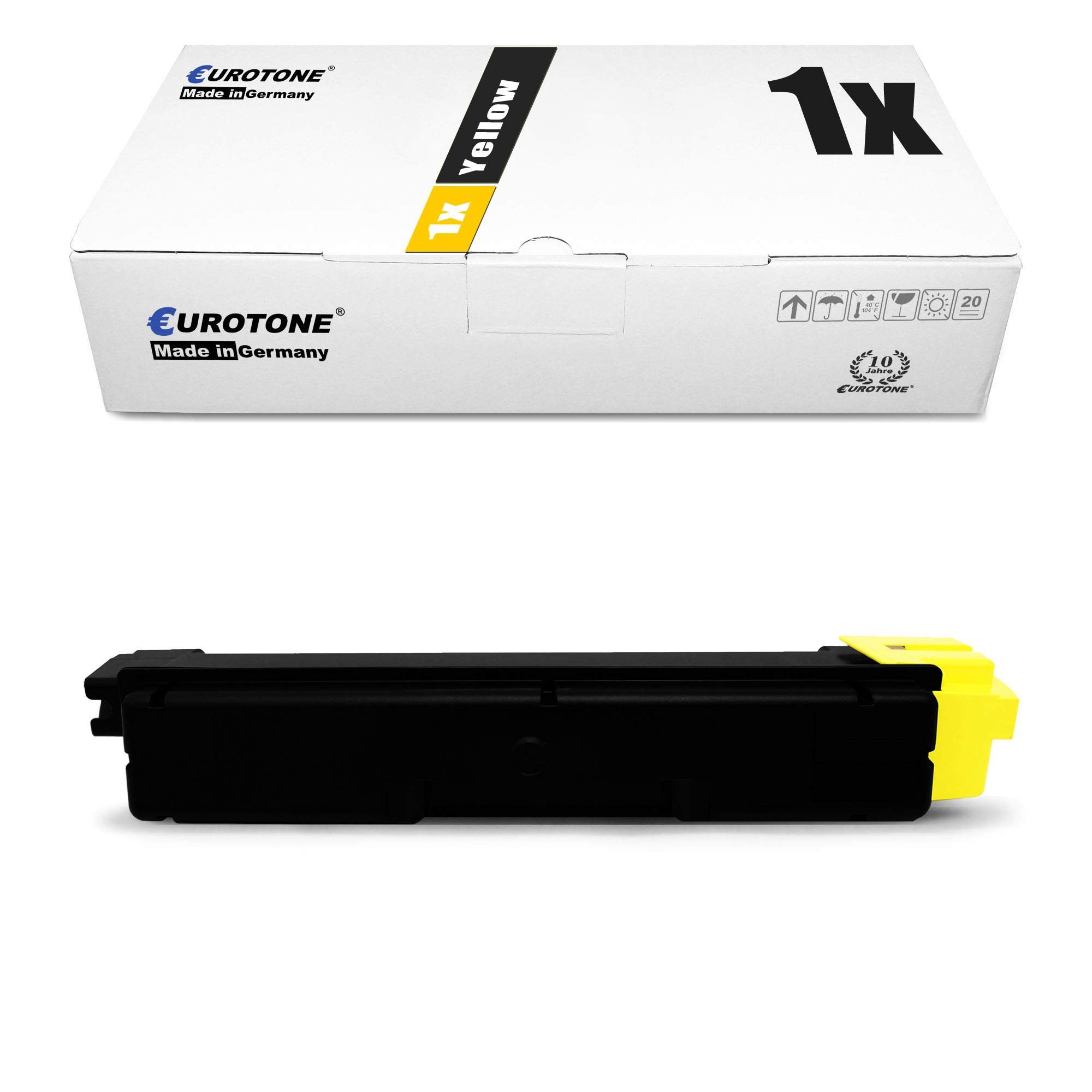 Eurotone Tonerkartusche TK590, TK590Y, (Einzelpack, 1-St., Lieferumfang: 1er-Pack in Gelb Toner in Gelb), Eurotone Toner TK590, TK590Y, 1er-Pack in Gelb, Gelb