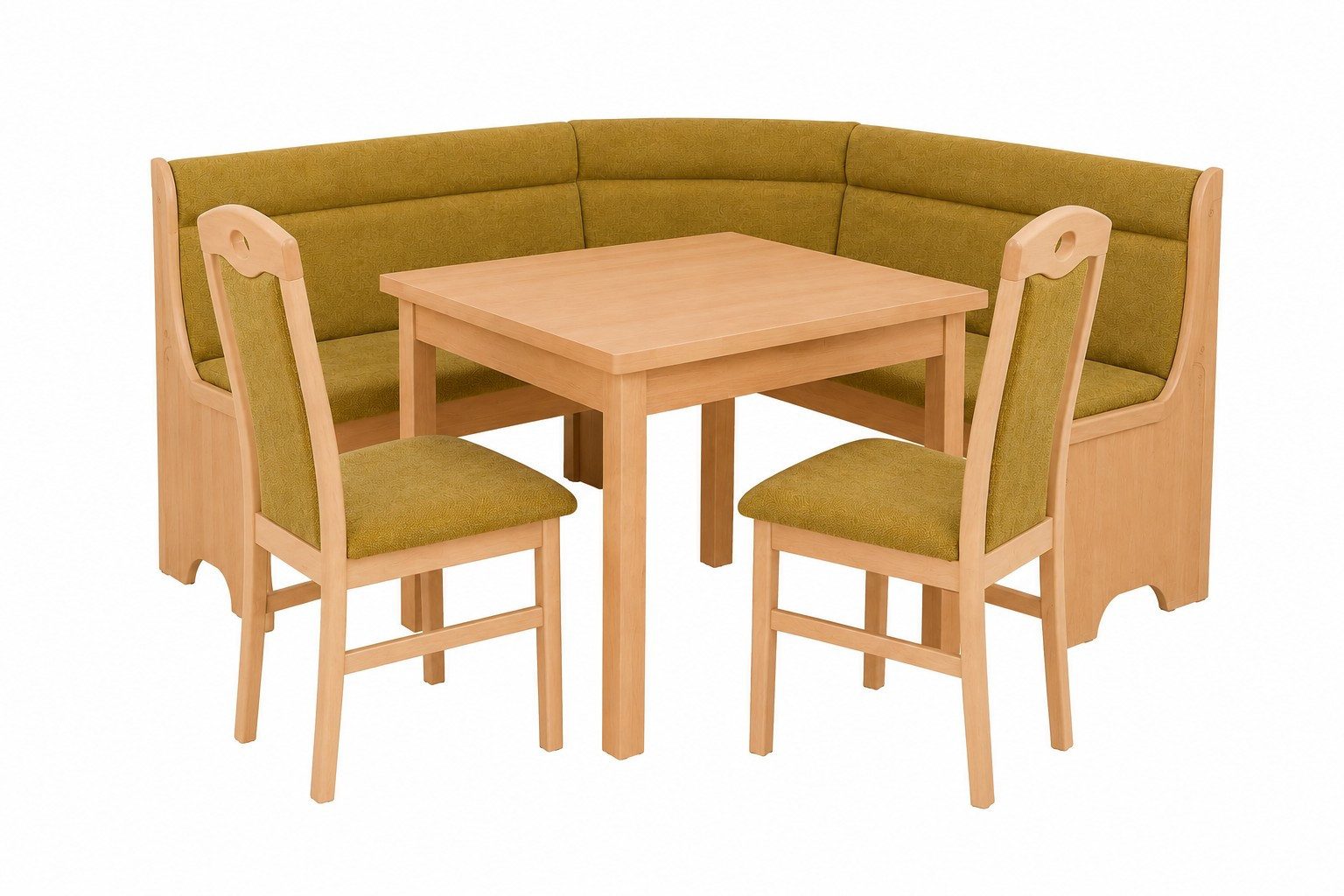 moebel-direkt-online Eckbankgruppe 4tlg. Eckbankgruppe, Schenkelmaß 125x125 cm, (Spar-Set, 4tlg. Set)