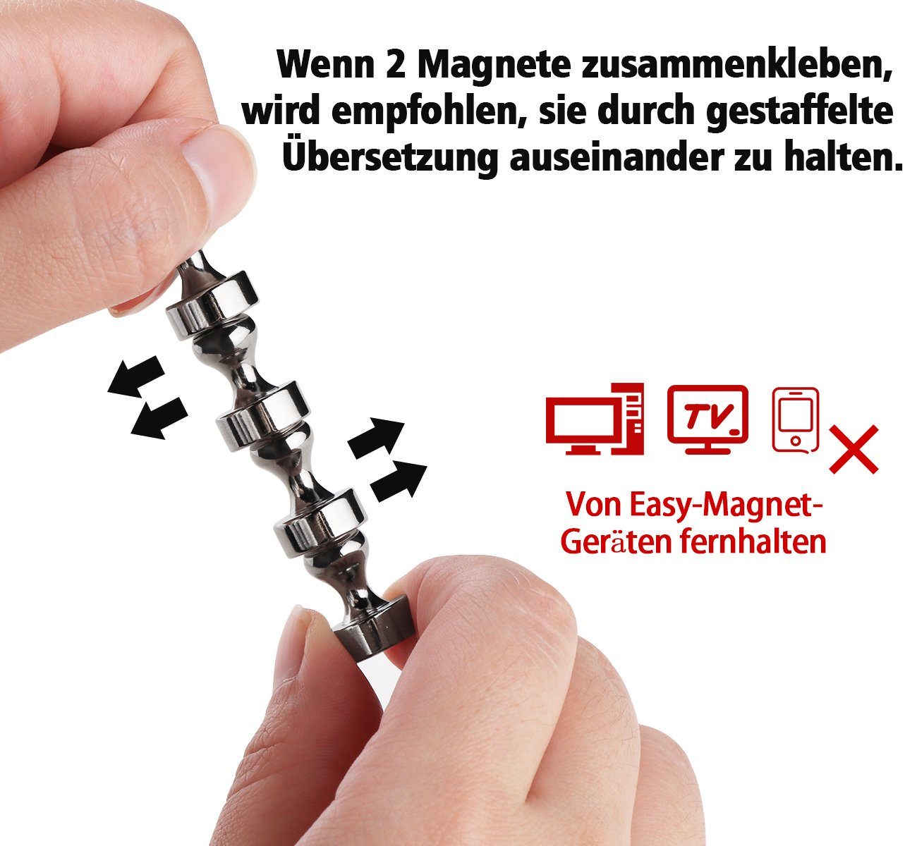 6 Walther Neodym Magnete Sterne Dekoration Kühlschrank starke Haushaltsmagnete 