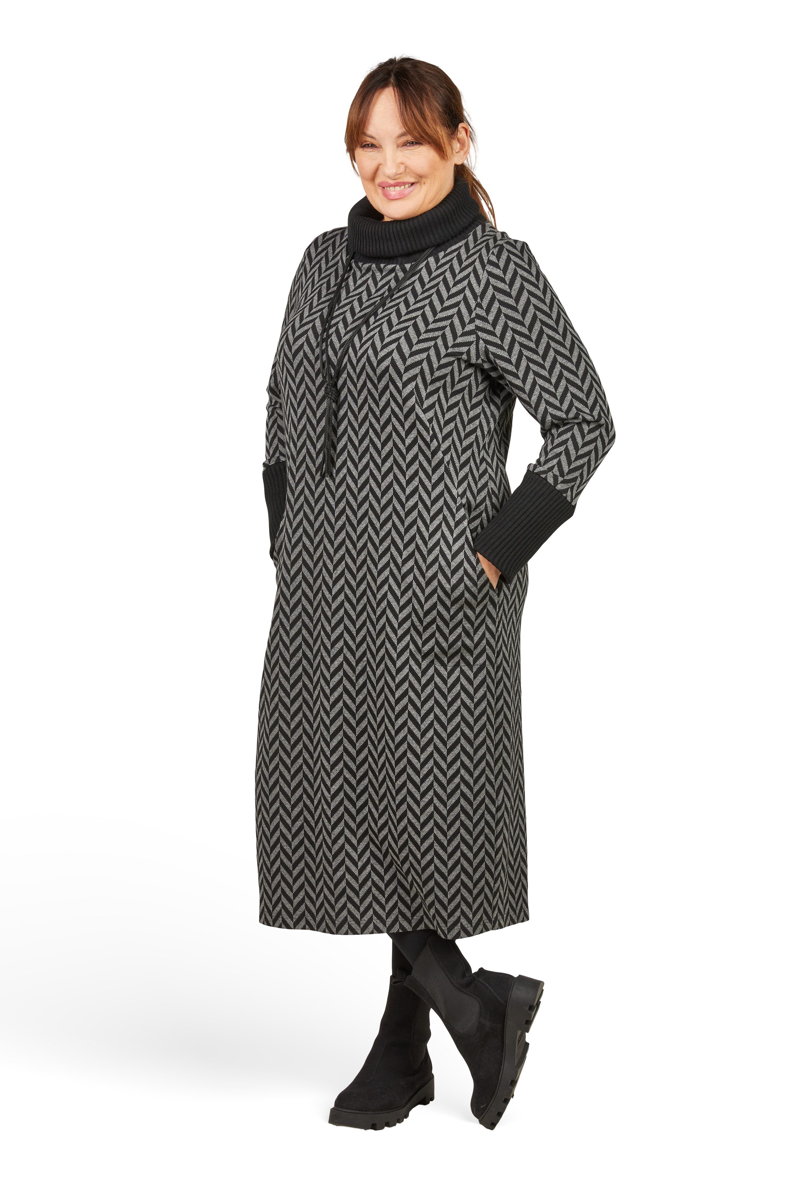 Mona Lisa Strickkleid Große Größe Stilvolles Kleid