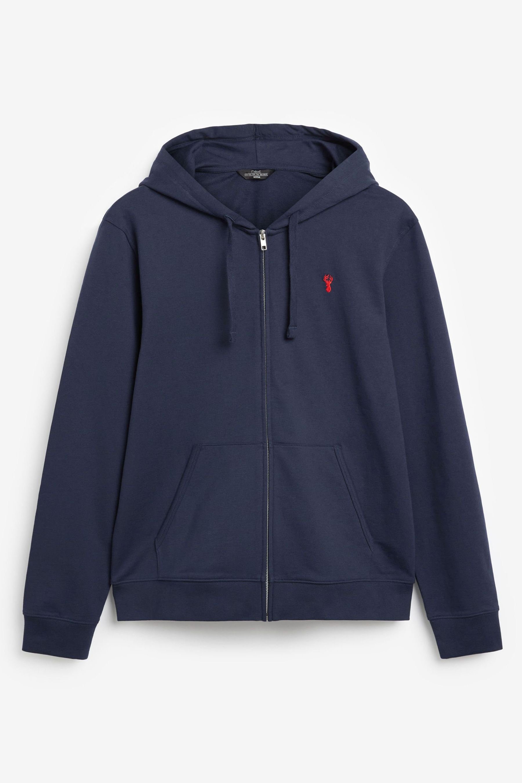 Next Kapuzensweatjacke Leichter Hoodie mit Reißverschluss (1-tlg) Navy Blue