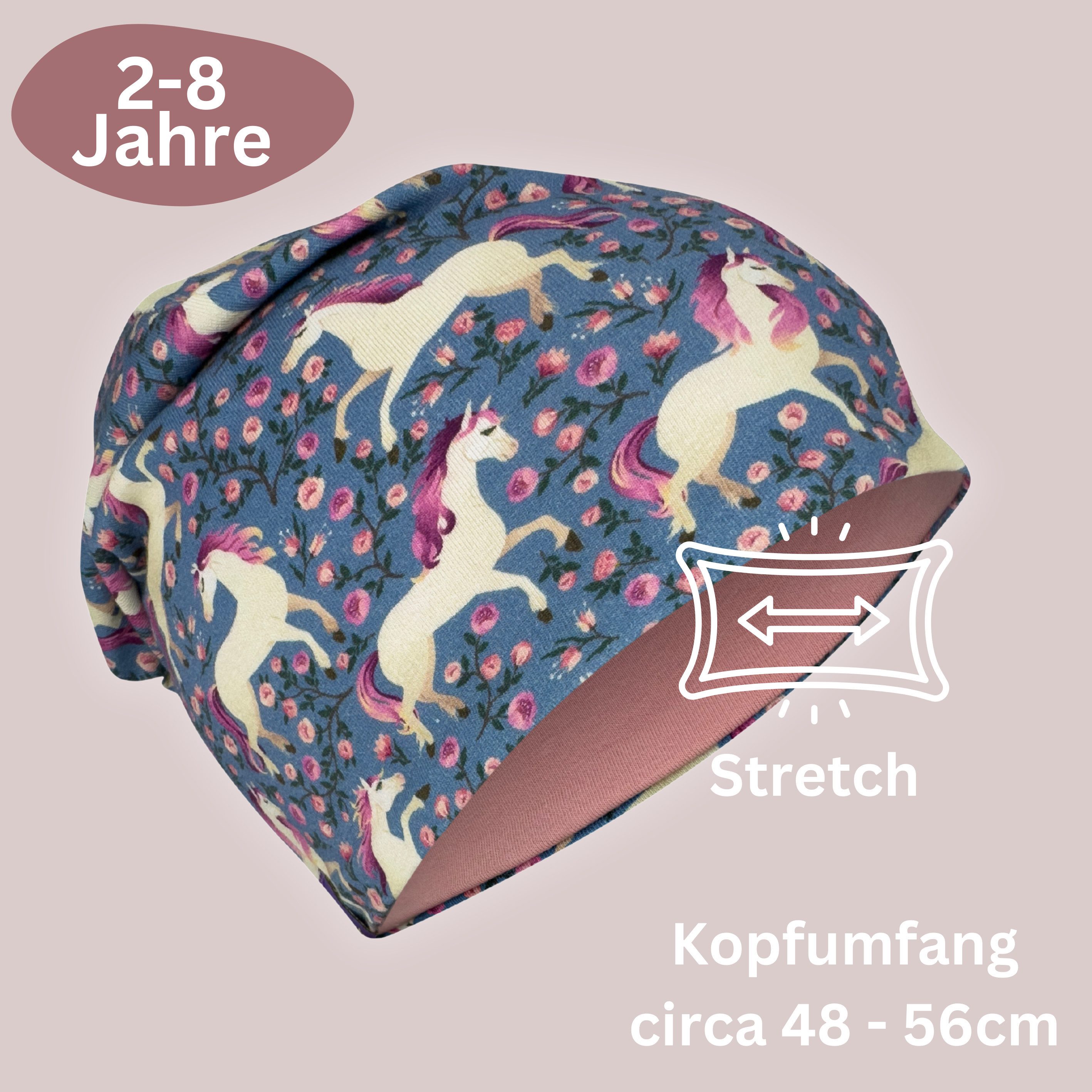 HECKBO Beanie HECKBO Kinder Mädchen Jungen Beanie Mütze & Loop-Schal Set – Bild 3 von 5