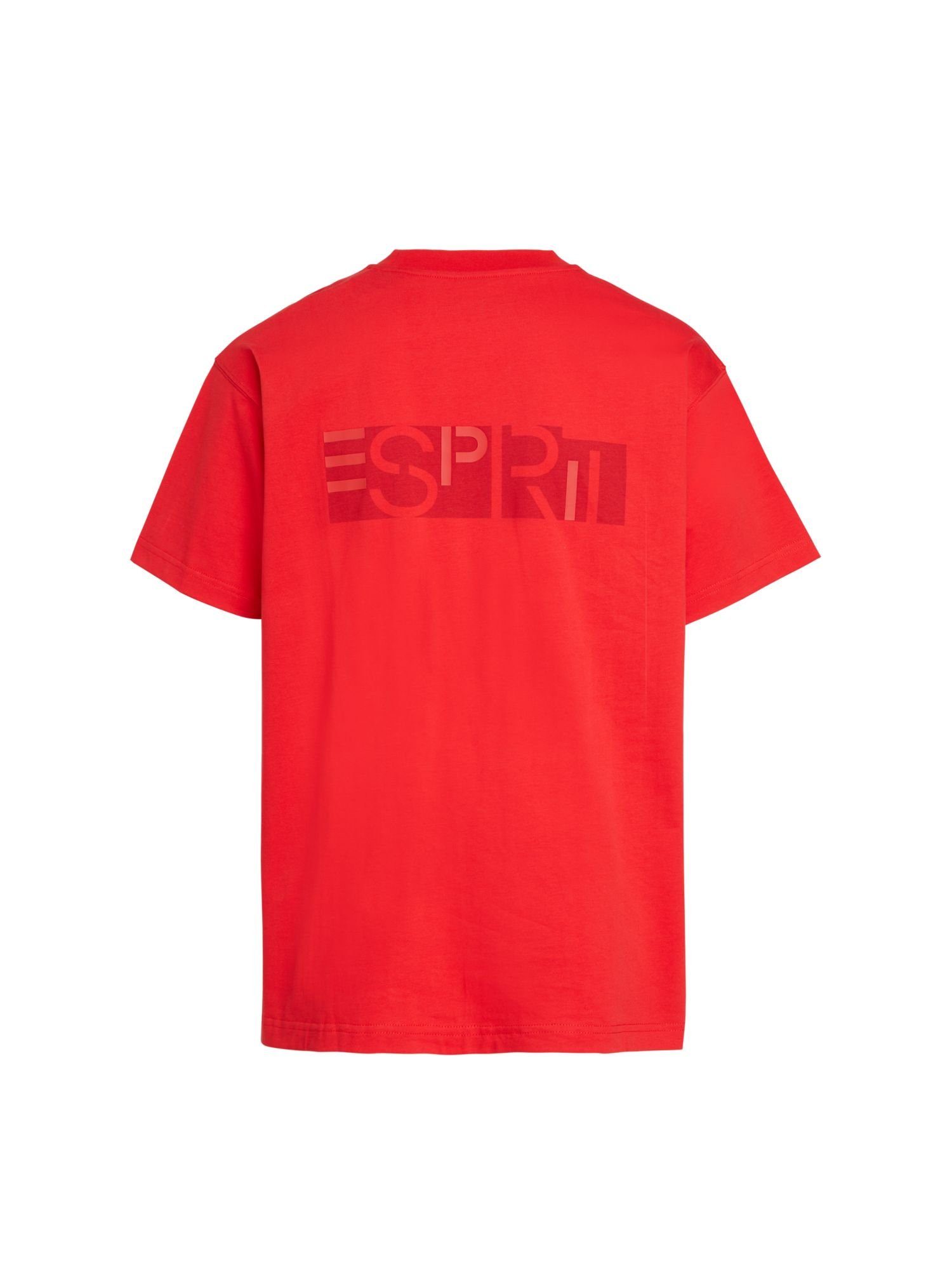 Esprit T-Shirt Yagi Archive T-Shirt mit Logo (1-tlg) RED