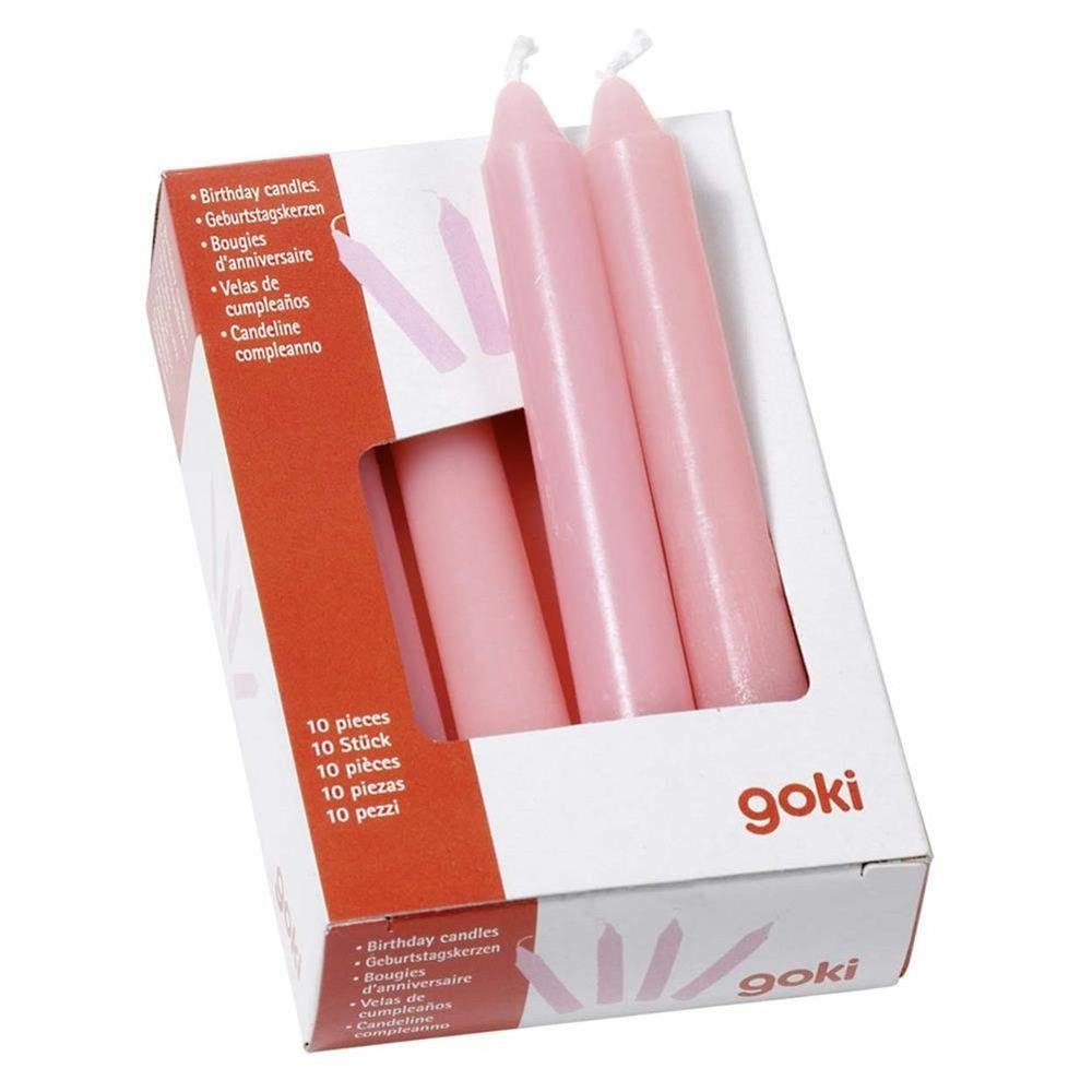 goki Geburtstagskerze, Rosa, 10er Set, für Geburtstagszug günstig online kaufen