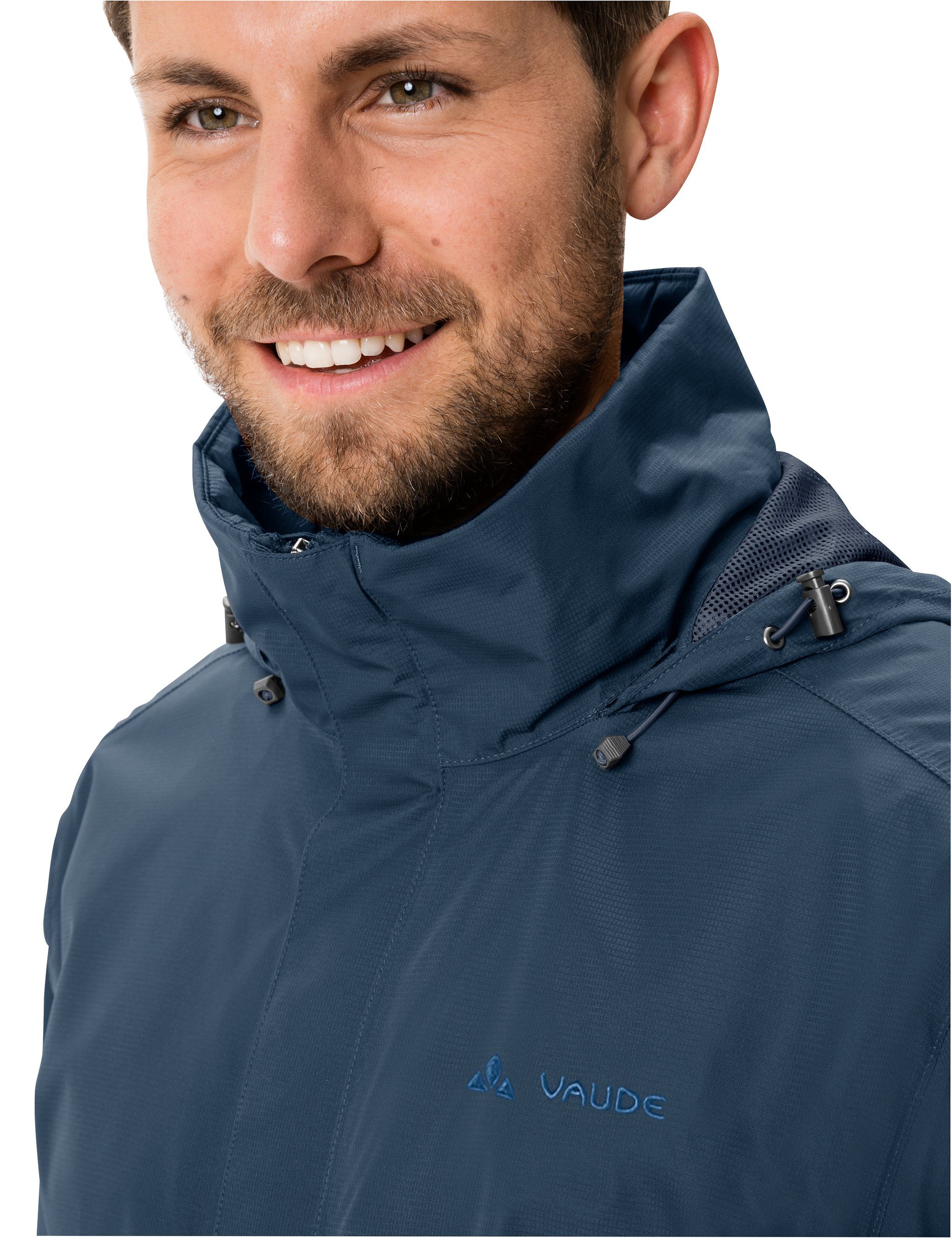 VAUDE Outdoorjacke Men's Escape sea dark (1-St) uni Jacket kompensiert Light Klimaneutral