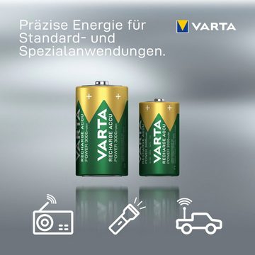 VARTA RECHARGE ACCU Power vorgeladener D Mono NiMH Akku (2er Pack, 3000mAh) Batterie, (1,2 V, 2 St)