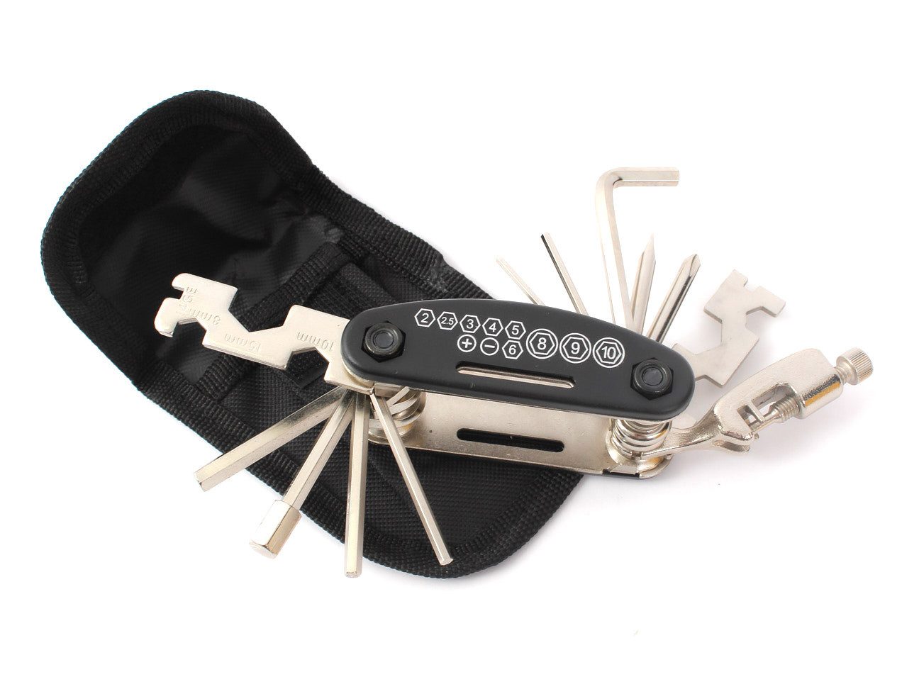 KHEbikes Fahrradwerkzeugset KHE 18-in-1 Faltwerkzeugset mit Tasche – Kompaktes Multitool, BMX