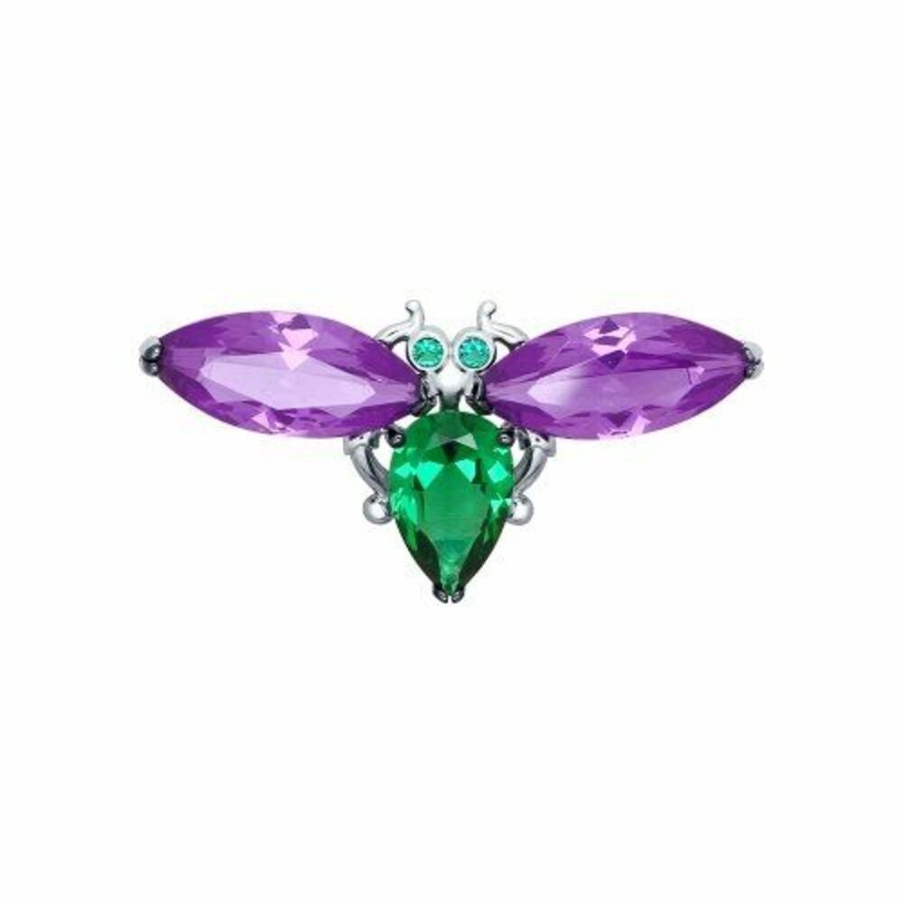 Brosche Brosche 925 Silber Sitall Glaskeramik Echtschmuck