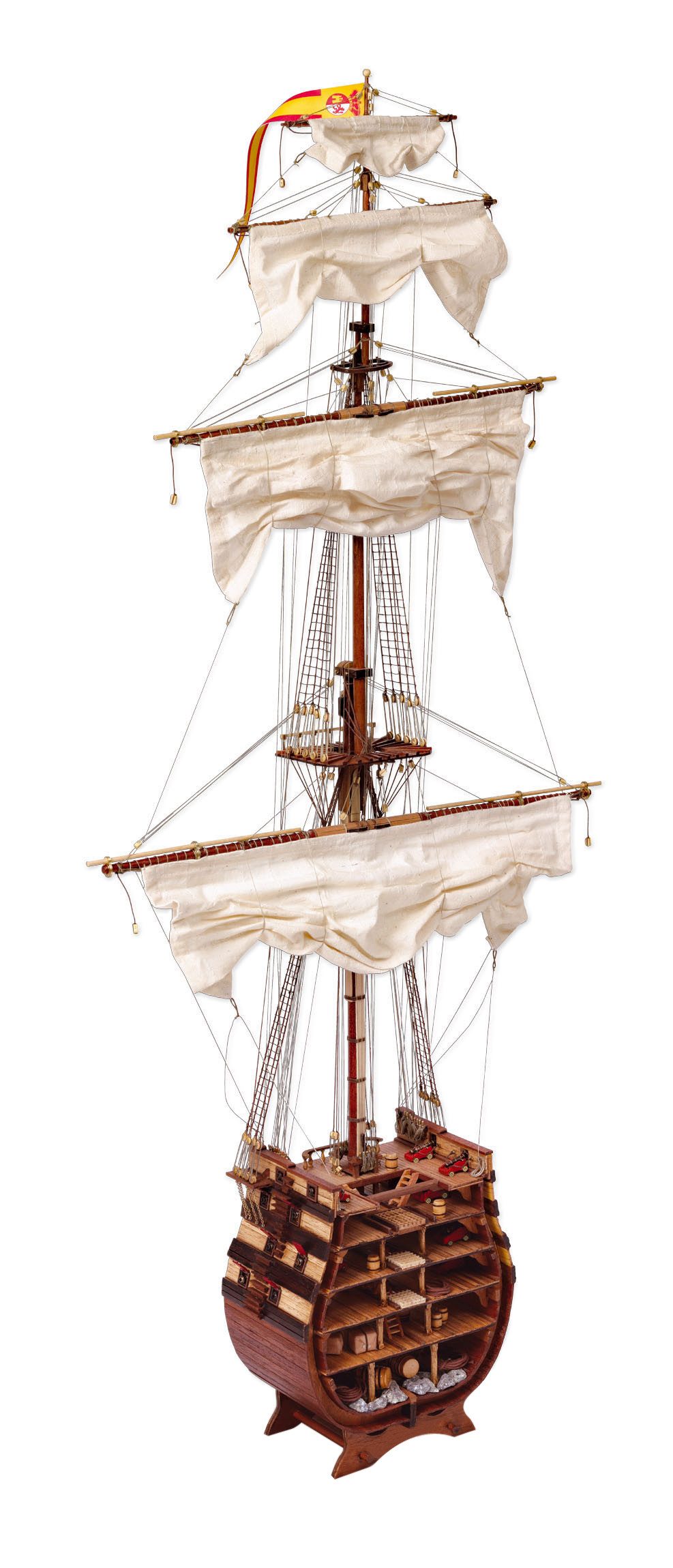 OcCre Modellbausatz Sektion Santisima Trinidad Maßstab 1:90 Schiffsbausatz, (Schiff, 1660-tlg., Schiffsbausatz), Made in Europe