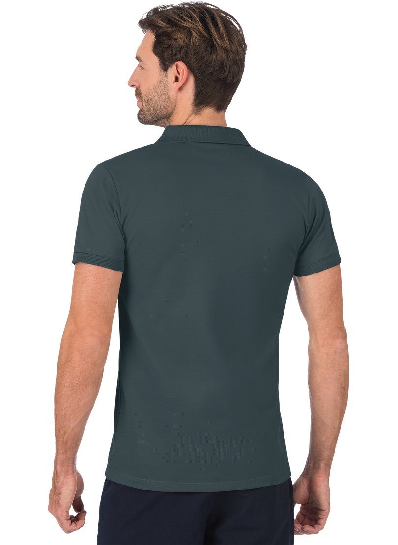 TRIGEMA Fit Poloshirt aus anthrazit Slim DELUXE-Piqué Poloshirt Trigema