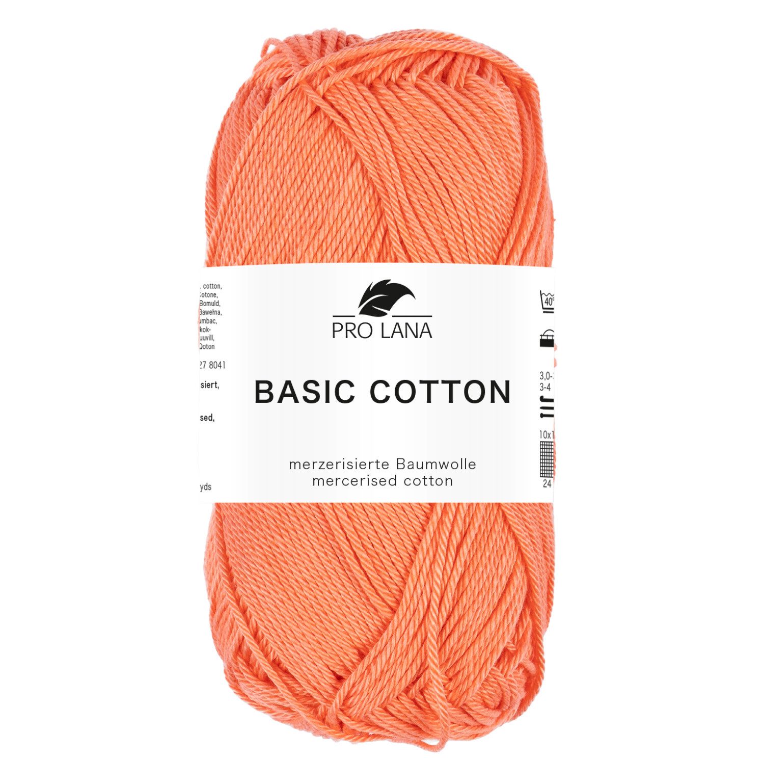 Pro Lana Pro Lana BASIC COTTON Baumwollgarn 50 g Häkelwolle, 125 m (Perfektes Baumwoll-Garn für leichte Pullover, Mützen und Accessoires), 50 g