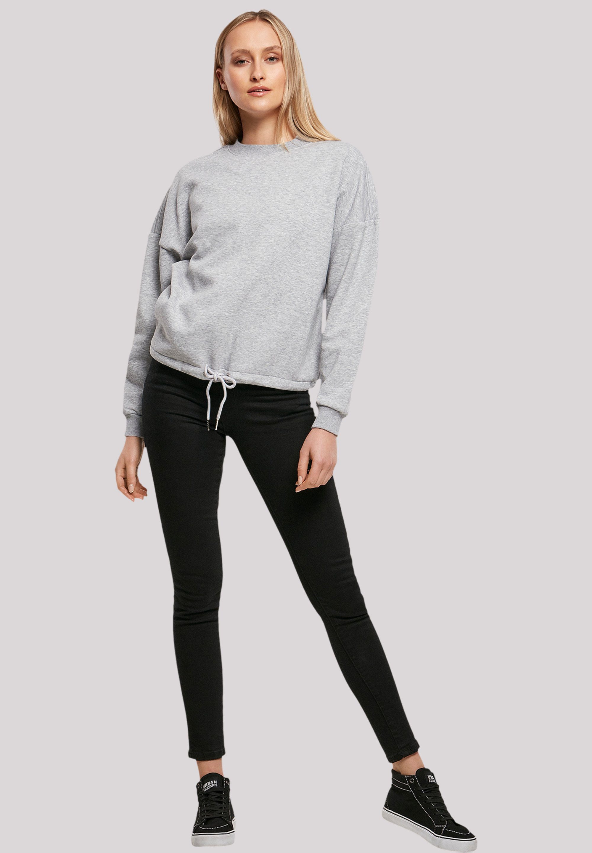 heather grey Print Sweatshirt up Sunny F4NT4STIC side