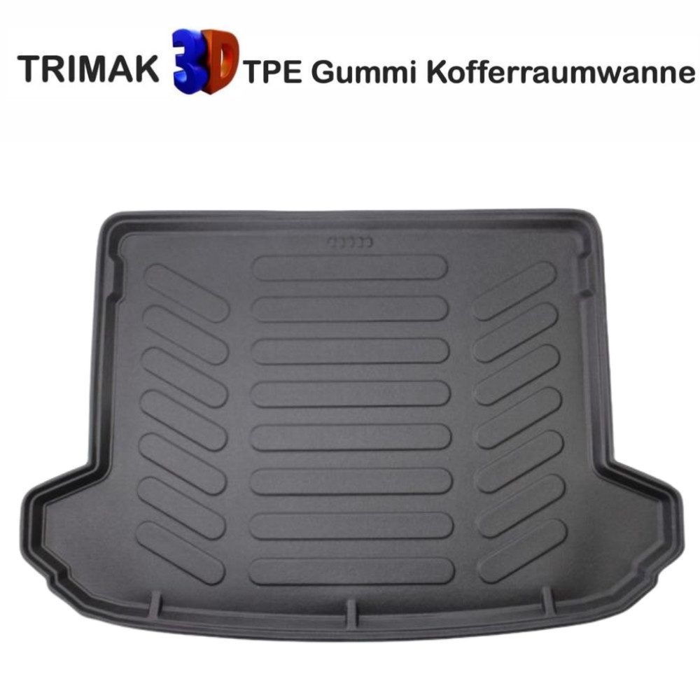 Trimak Passform-Fußmatten Kofferraumwanne Set kompatibel mit Kia Sportage, Kia Sportage 4. Gen. 2016-2021 Kofferraummatte TPE Antirutschmatte