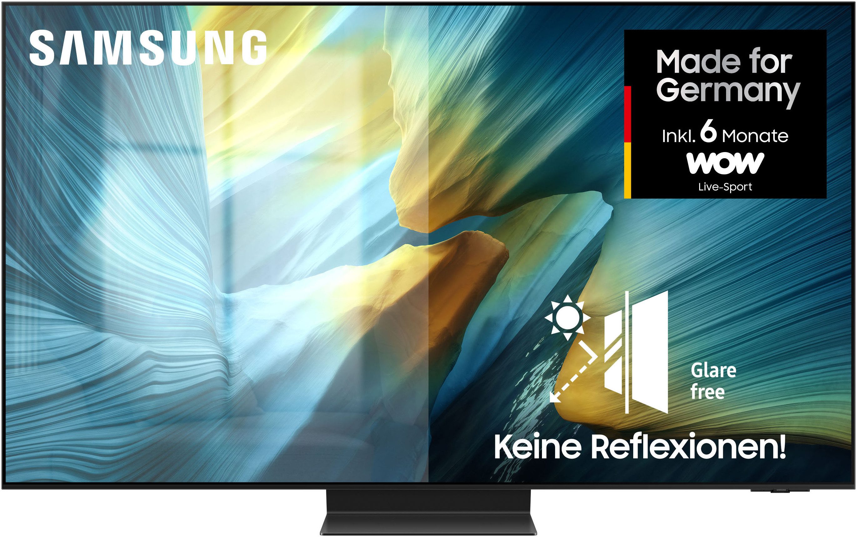 Samsung GQ65S95FAT OLED-Fernseher (163 cm/65 Zoll, 4K Ultra HD, Smart-TV, HDR Pro & Glare Free, Dolby Atmos & AI Sound, Gaming Hub, bis zu 165Hz)  ! RABATT: 11.11%