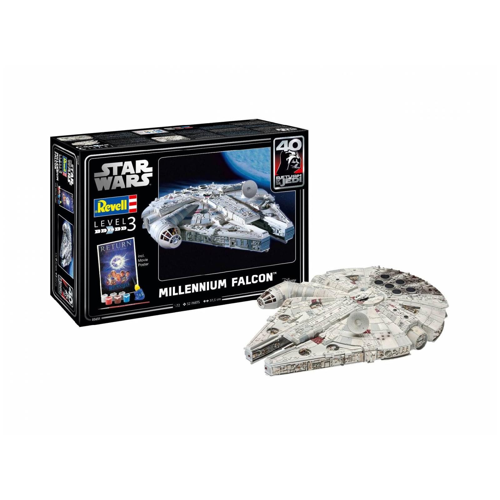 Revell® Modellbausatz Millennium Falcon - Star Wars - Gift Set / 1:72, Maßstab 1:72