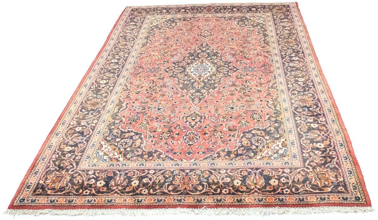 Wollteppich Keshan Medaillon Ruggine 224 x 139 cm, morgenland, rechteckig, Höhe: 10 mm, Unikat mit Zertifikat