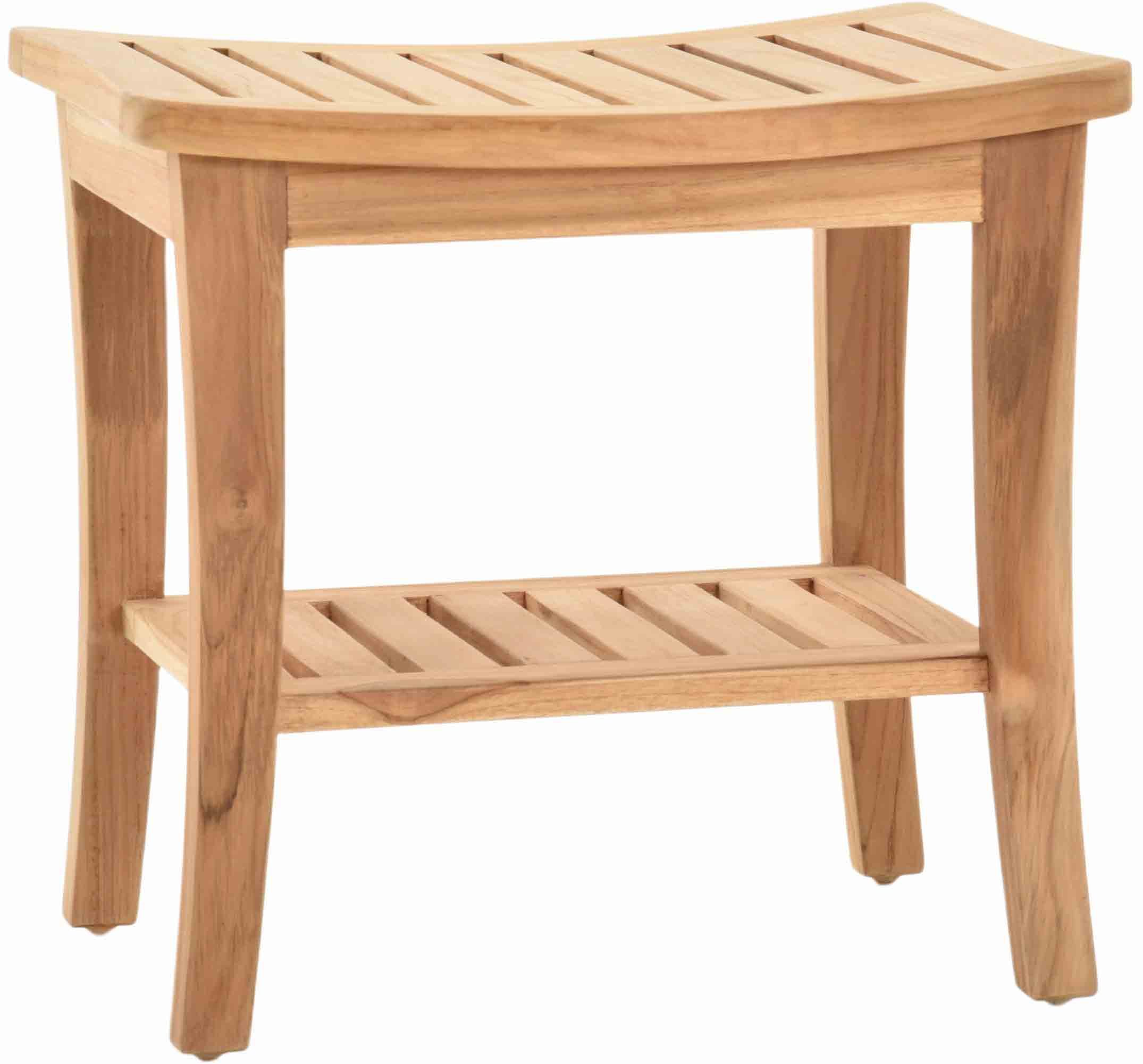 Krines Home Sitzhocker Teak Hocker, Massiver günstig online kaufen