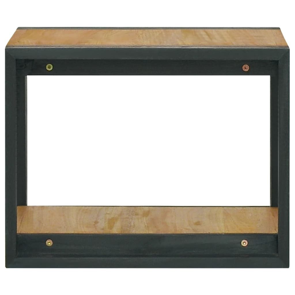 furnicato Badregal Trendiger wandmontierter Badezimmerschrank aus Naturholz 45x45x35 cm, 1-tlg.