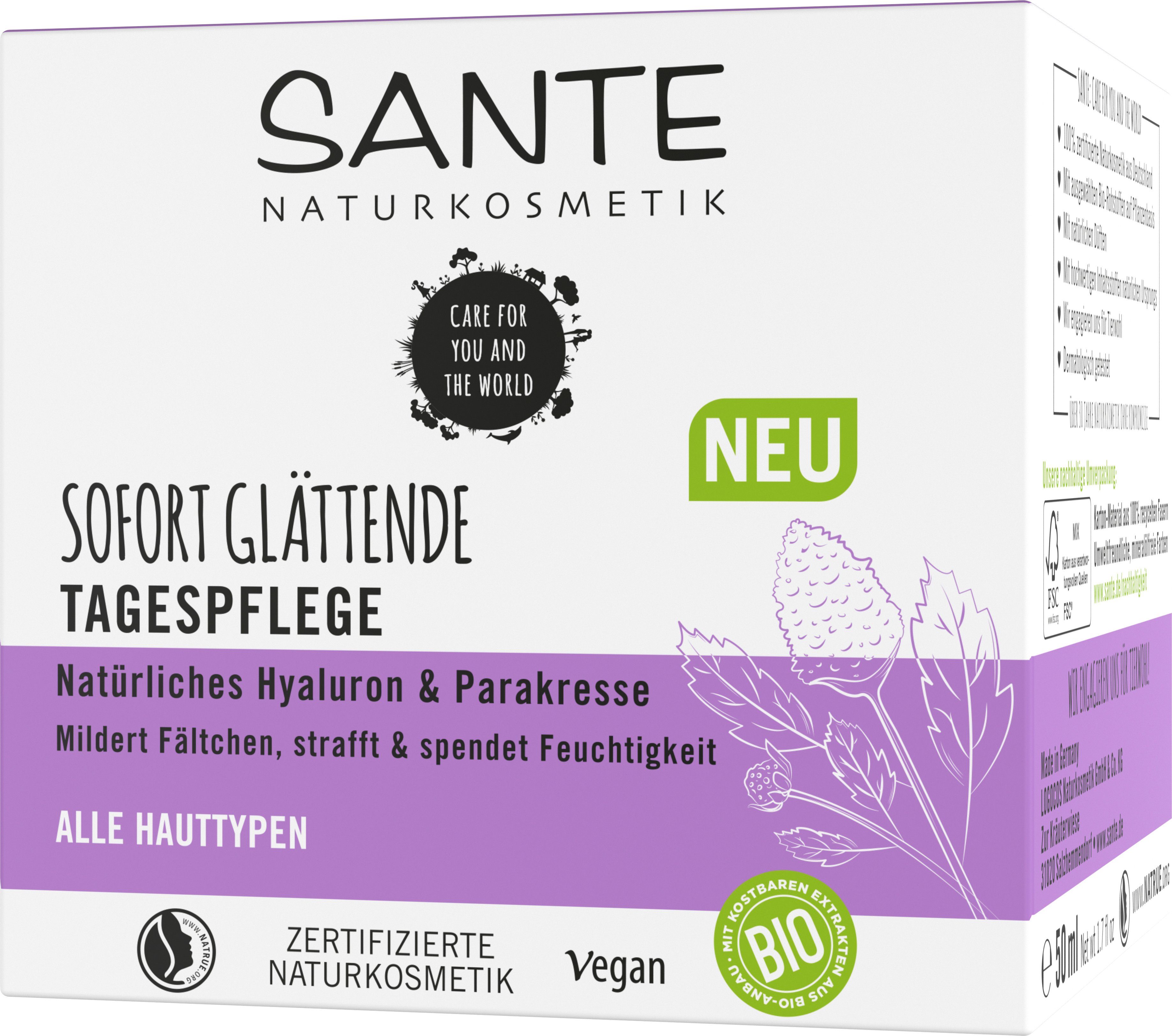 glättende Gesichtspflege SANTE Sofort Tagespflege