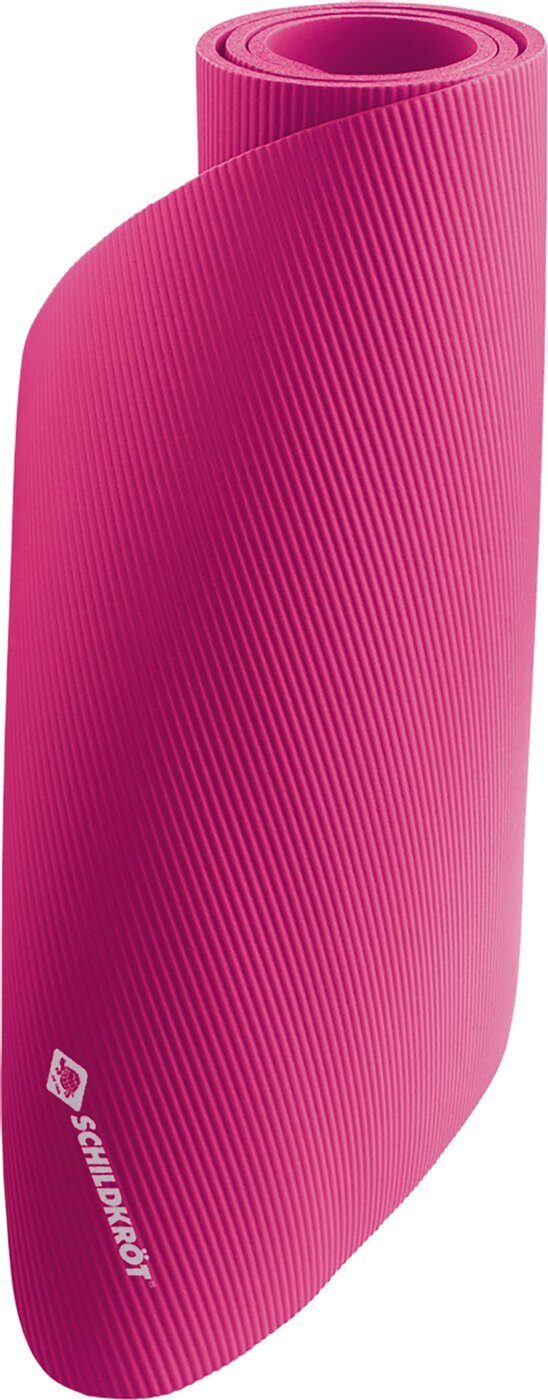 Gymnastikmatte FITNESSMATTE, (10mm, pink), mit Tra