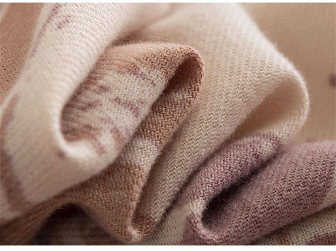 DÖRÖY Modeschal Grau Schal Schal, warmen Winter Marmor Textur Verdickung Mode Frauen