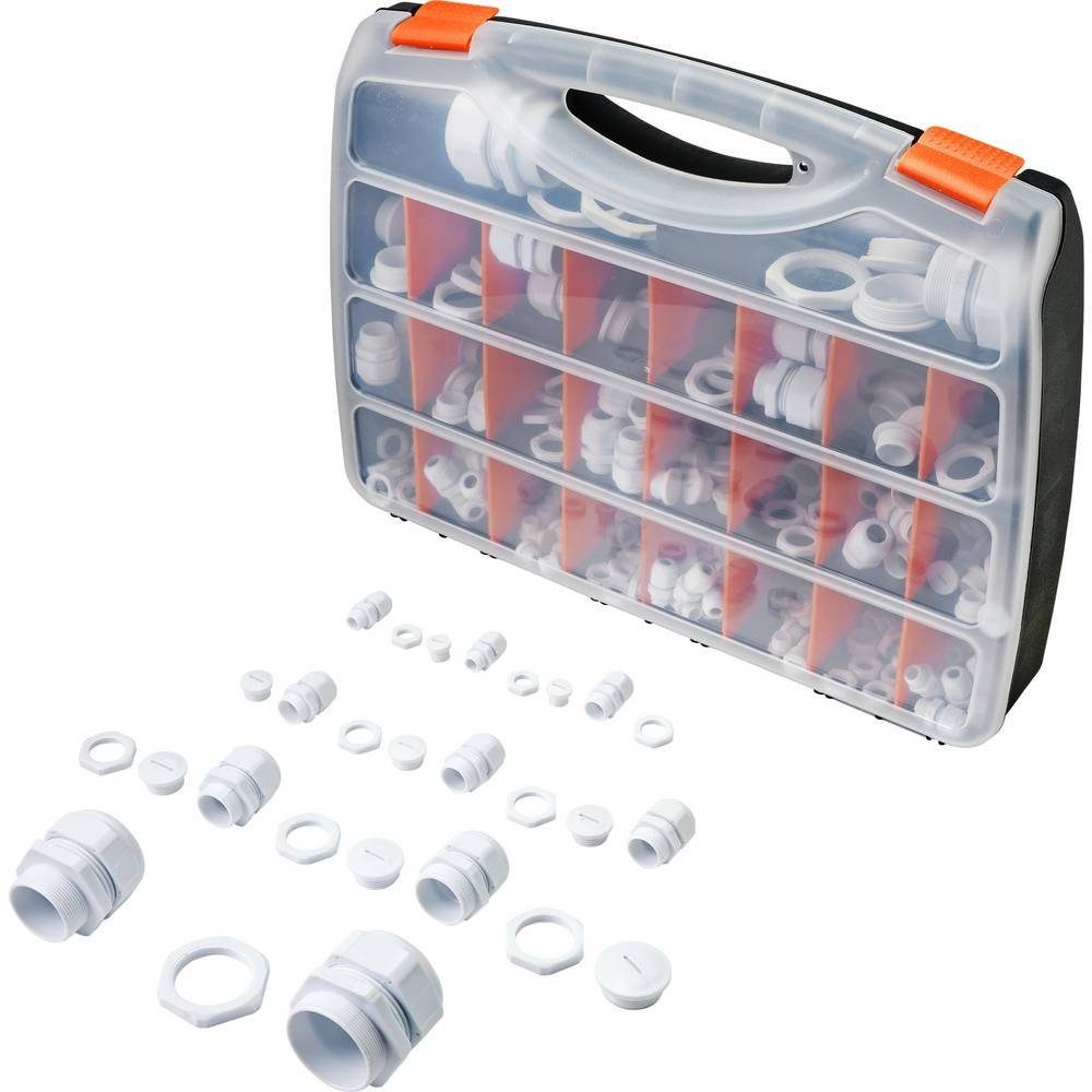 TRU COMPONENTS Kabelsockel Kabelverschraubungs-Sortiment TC-9860056