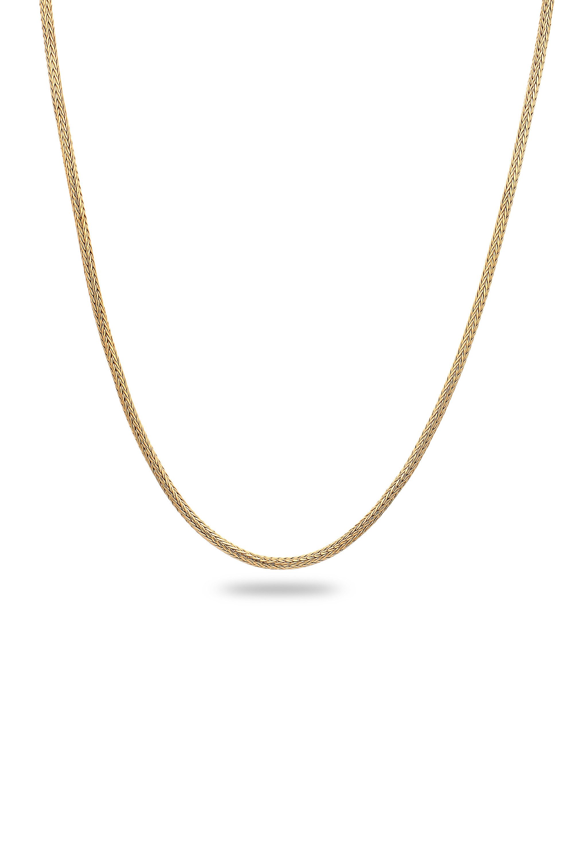 Kuzzoi Silberkette Herren 3mm für Anhänger Glieder 925 Sterling Silber Oxidiert