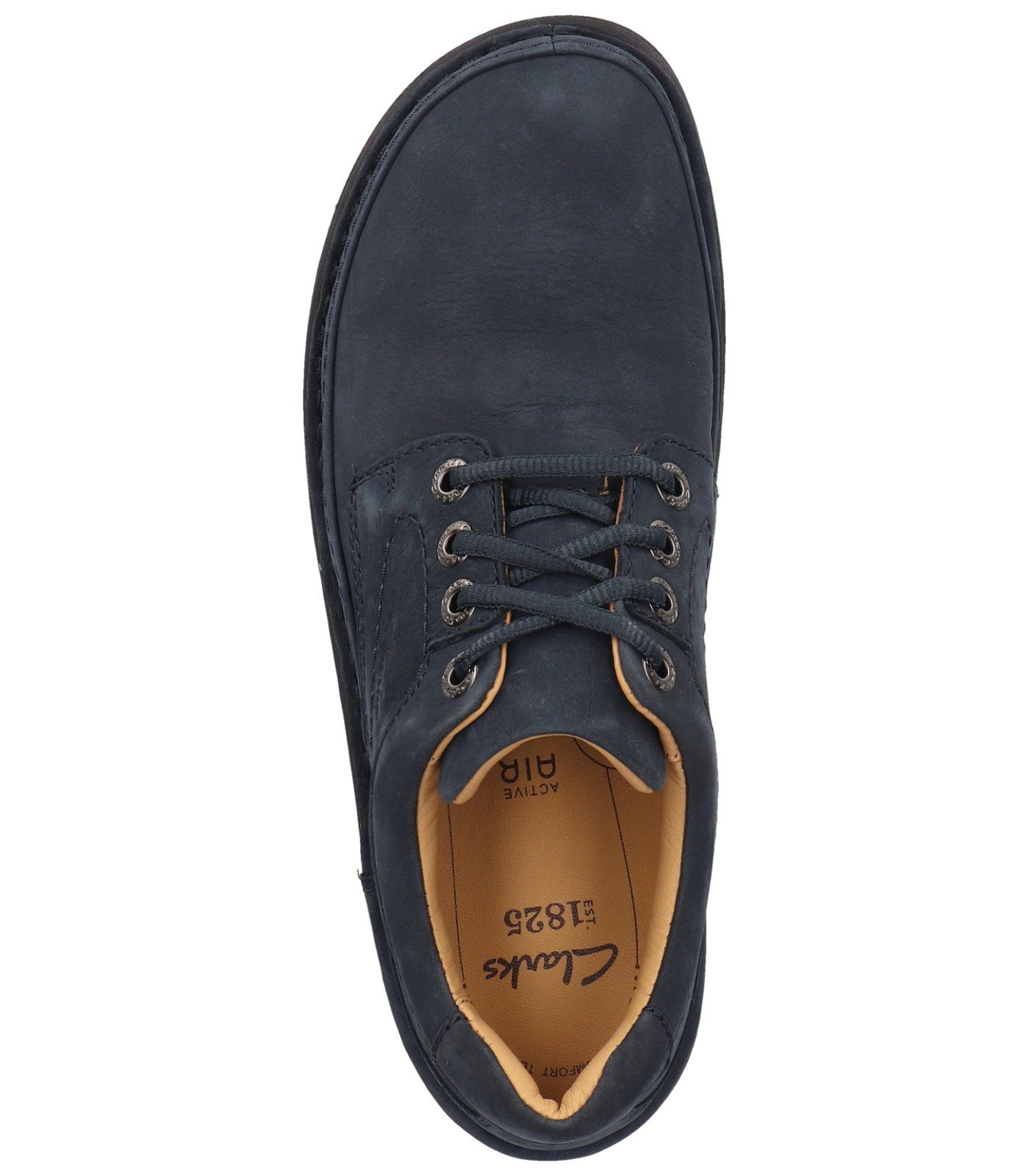 Nubukleder blau dunkel Clarks Sneaker Sneaker