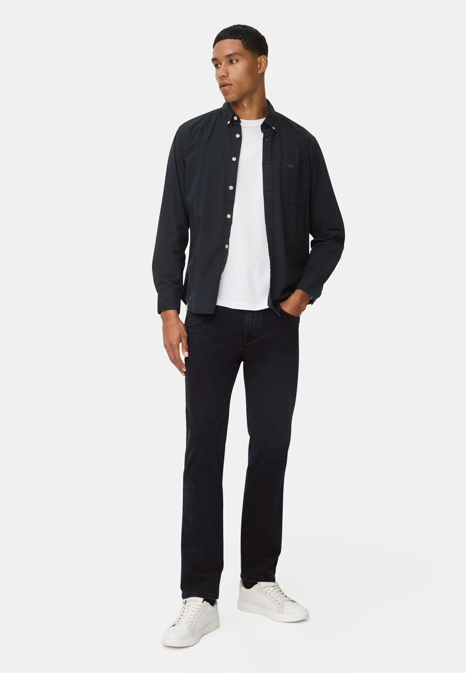 camel active 5-Pocket-Jeans Hose aus Baumwoll-Elasthan-Mix Relaxed Fit