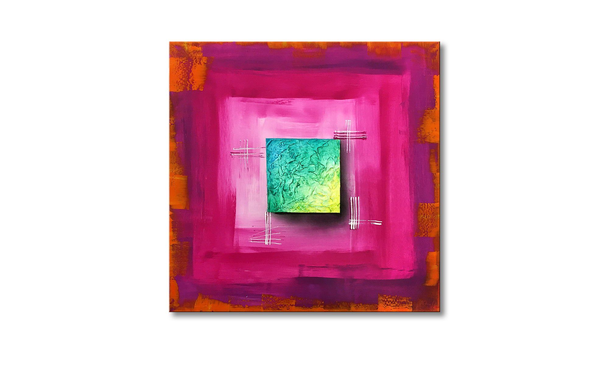 WandbilderXXL Gemälde Wild Times 80 x 80 cm, Abstraktes Gemälde, handgemaltes Unikat
