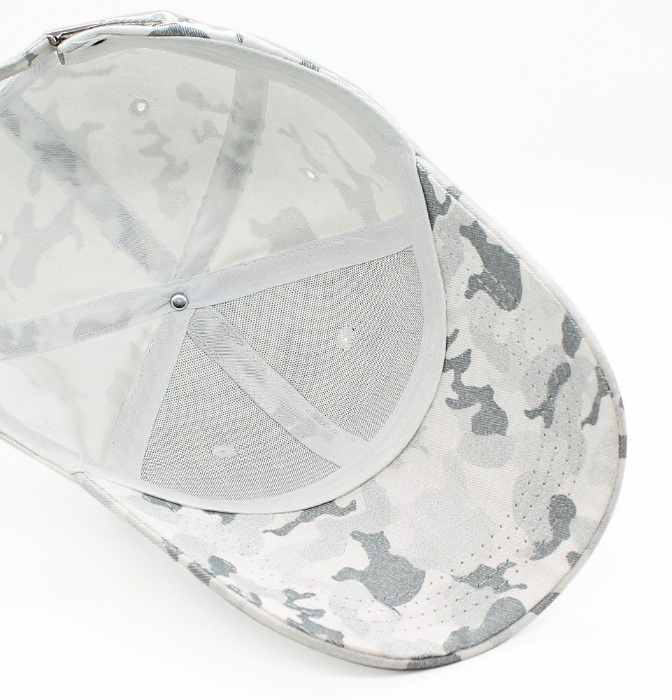 Herren dy_mode Cap Damen Baseball Unisex Kappe mit One Basecap Size, Belüftungslöcher, Muster K106-Weiß Bunt Schirmmütze Army Camouflage