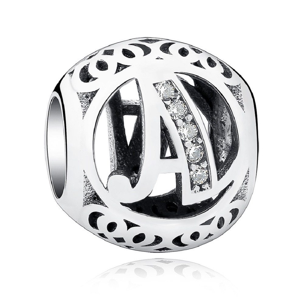 PANDACHARMS Charm Buchstabe Alphabet A-Z Kugel Buchstabe für Charm Armband, günstig online kaufen
