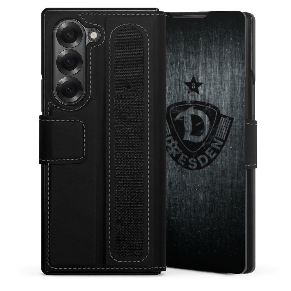 DeinDesign Handyhülle SG Dynamo Dresden Offizielles Lizenzprodukt Vintage, Samsung Galaxy Z Fold 6 Hülle Handy Flip Case Wallet Cover