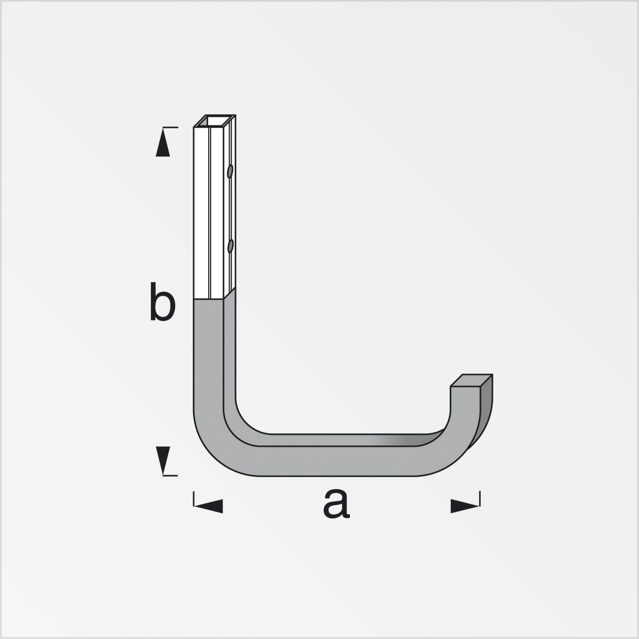 alfer Wandhaken alfer Wandhaken, gummiert 80 mm 80 x 120 mm