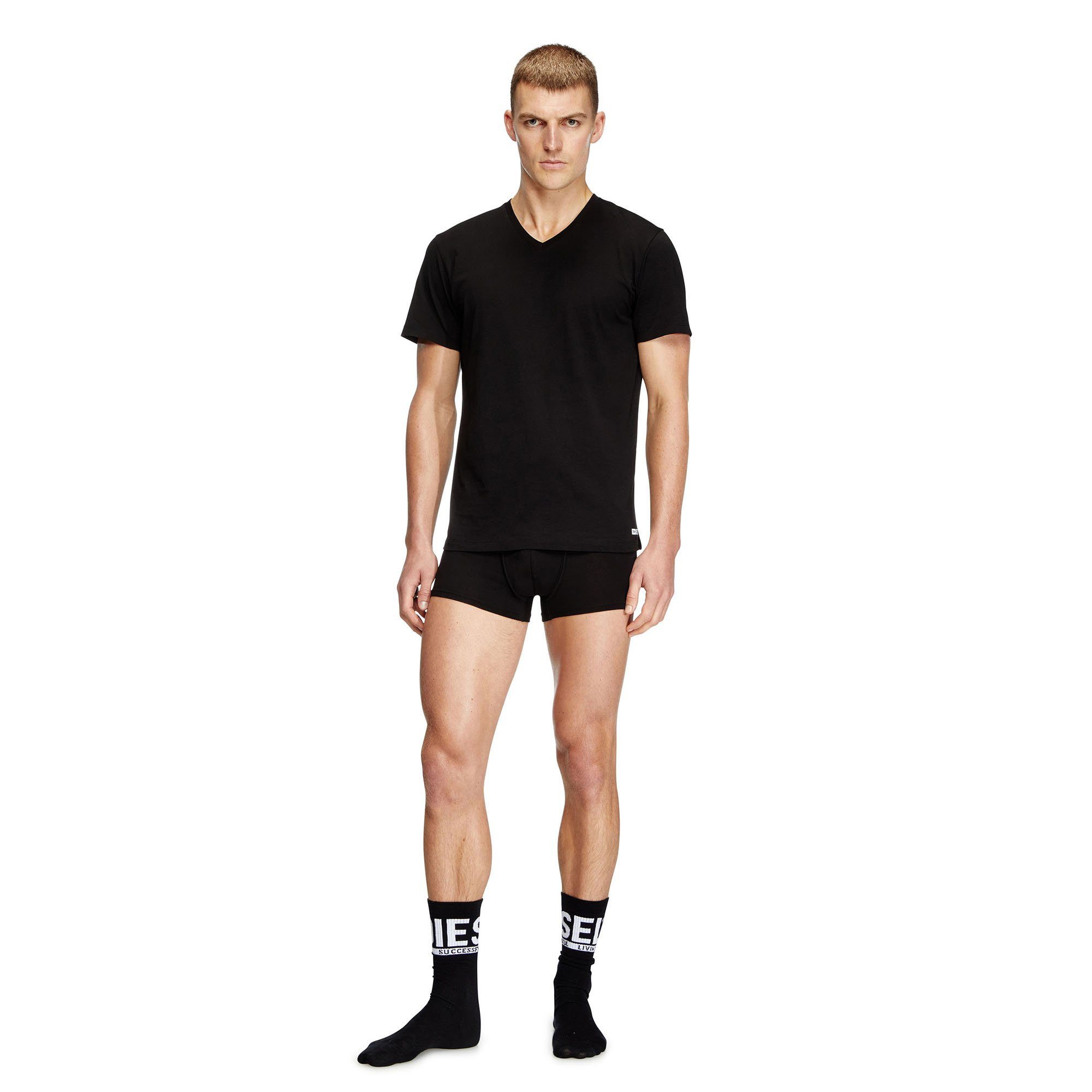 Diesel T-Shirt Herren T-Shirt 3er Pack Baumwolle (Packung, 3er Pack)