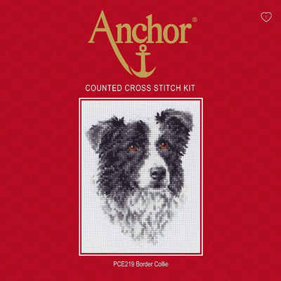 Anchor Kreativset Anchor Kreuzstich-Set "Border Collie", Zählmuster, (embroidery kit)