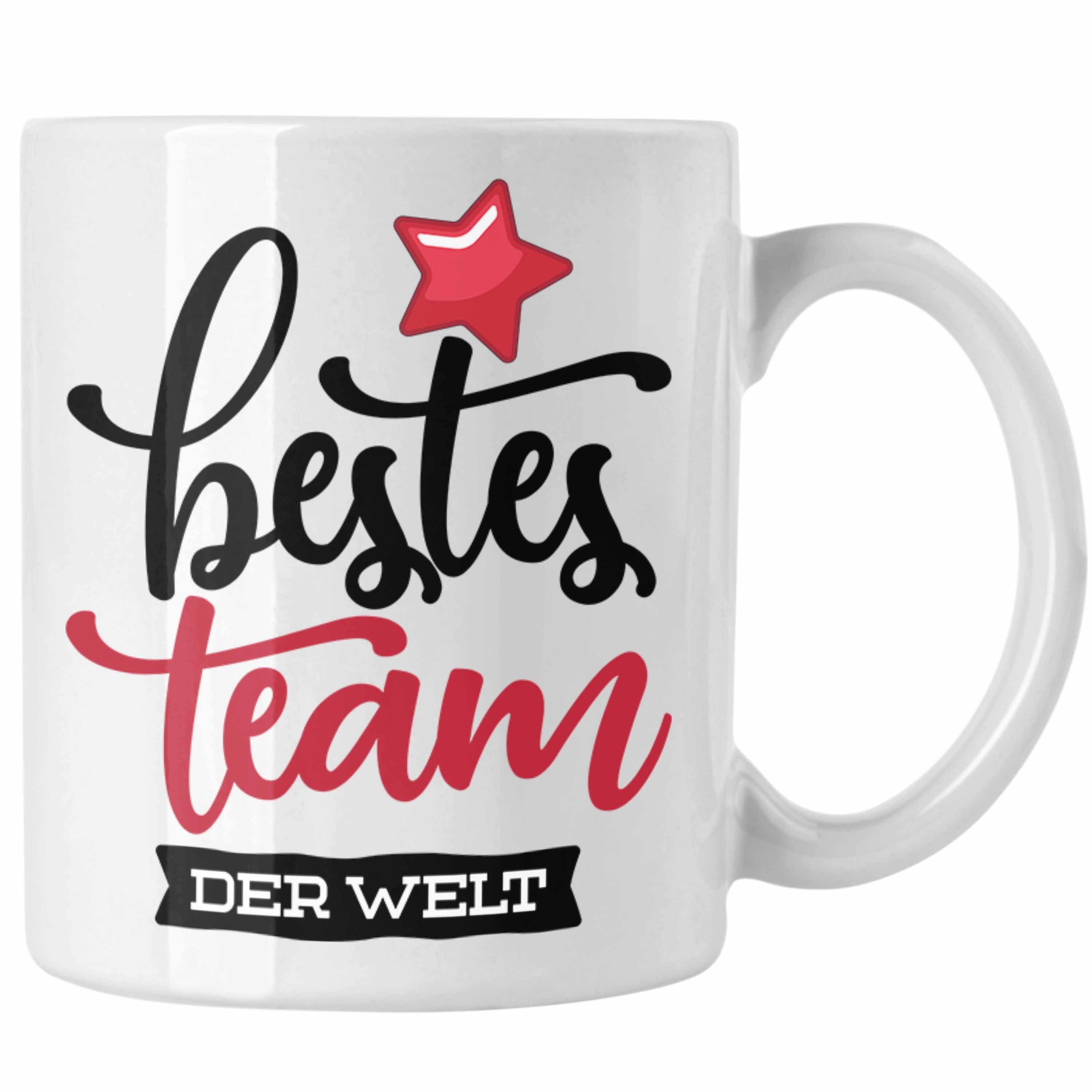 Kaffeetassen Weiss Geschenkidee Welt Tasse Team beste für der Trendation Team