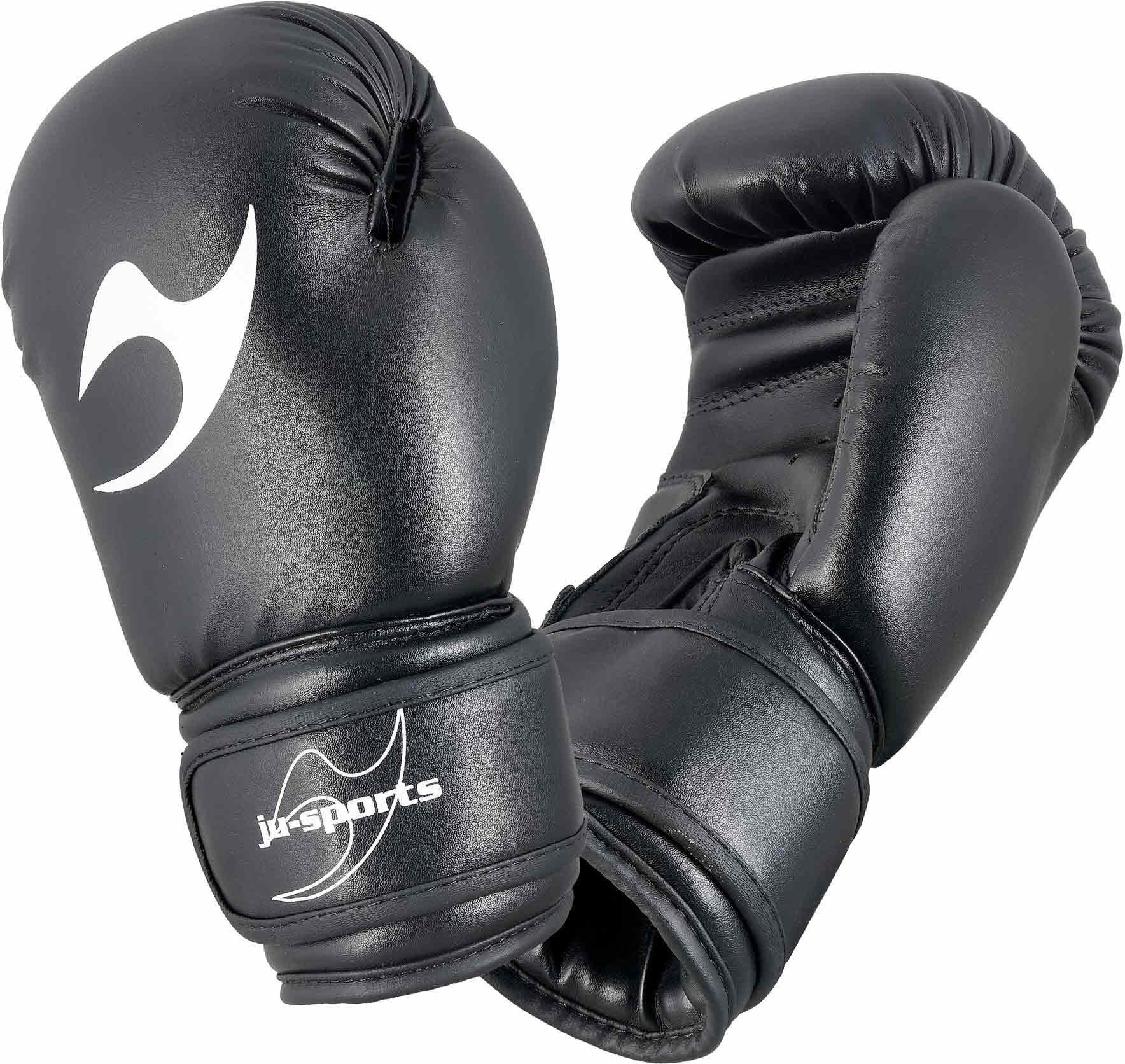 mahlt zuerst und 70 % RABATT! Ju-Sports Boxhandschuhe Kids Training schwarz/weiß