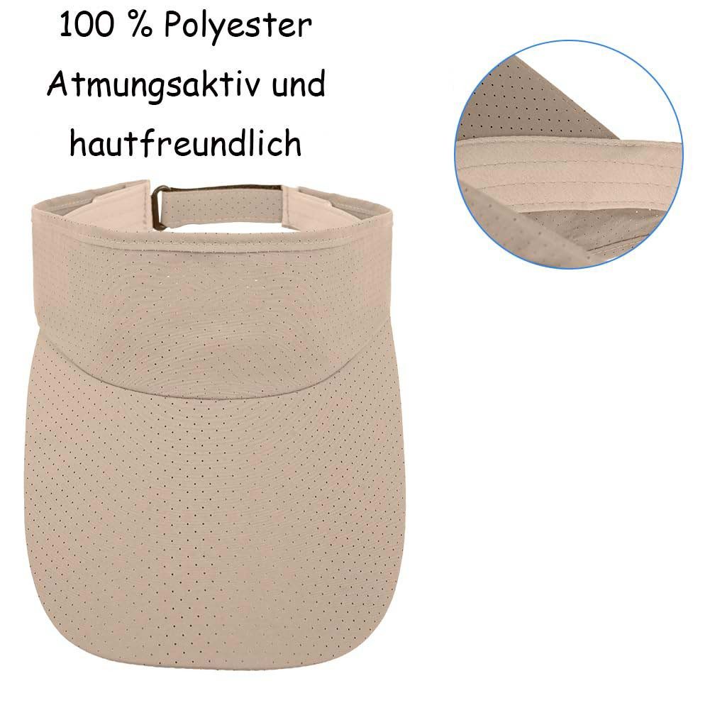 Zaewry Schirmmütze Visor Cap Herren und Damen, Atmungsaktiv und Schweißabsorbierend