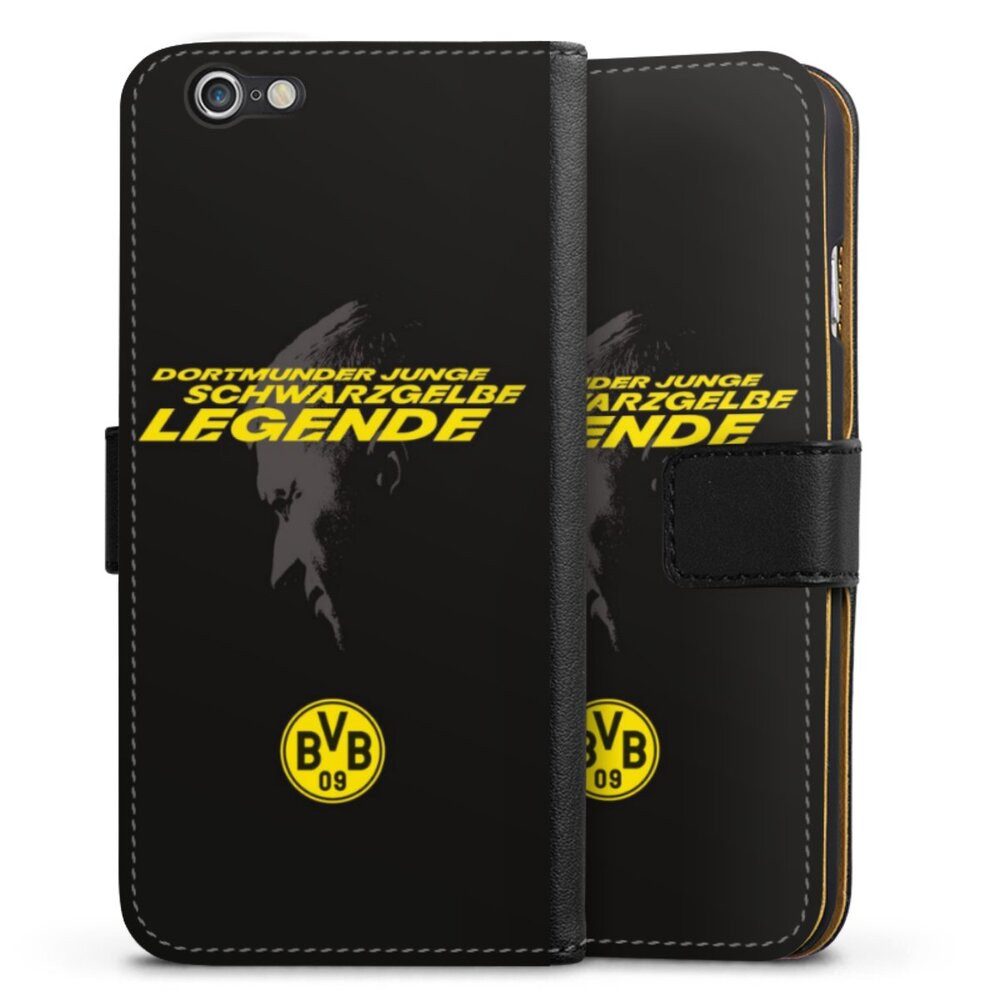 DeinDesign Handyhülle Marco Reus Borussia Dortmund BVB Danke Marco Schwarzgelbe Legende, Apple iPhone 6 Hülle Handy Flip Case Wallet Cover Handytasche Leder