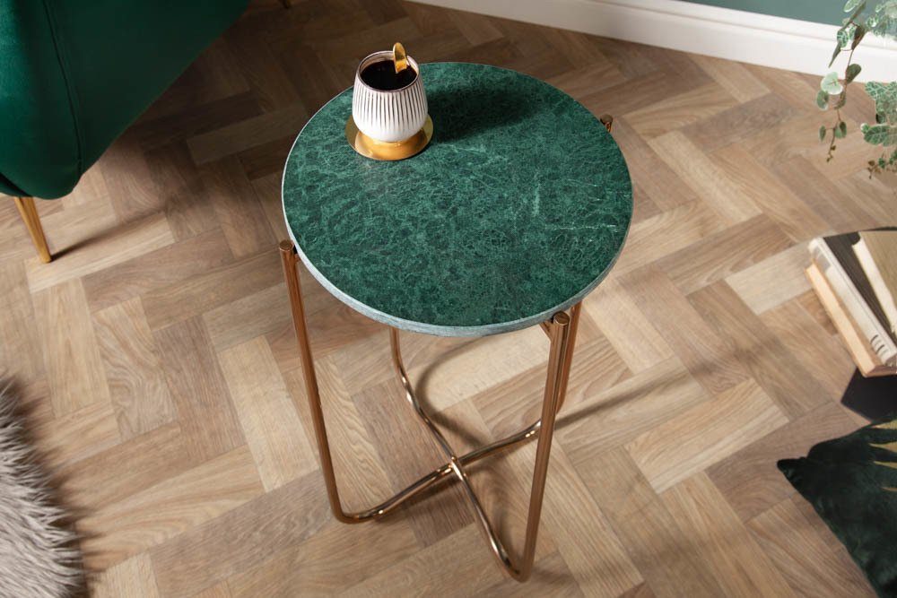 riess-ambiente Beistelltisch NOBLE I Ø35cm grün günstig online kaufen